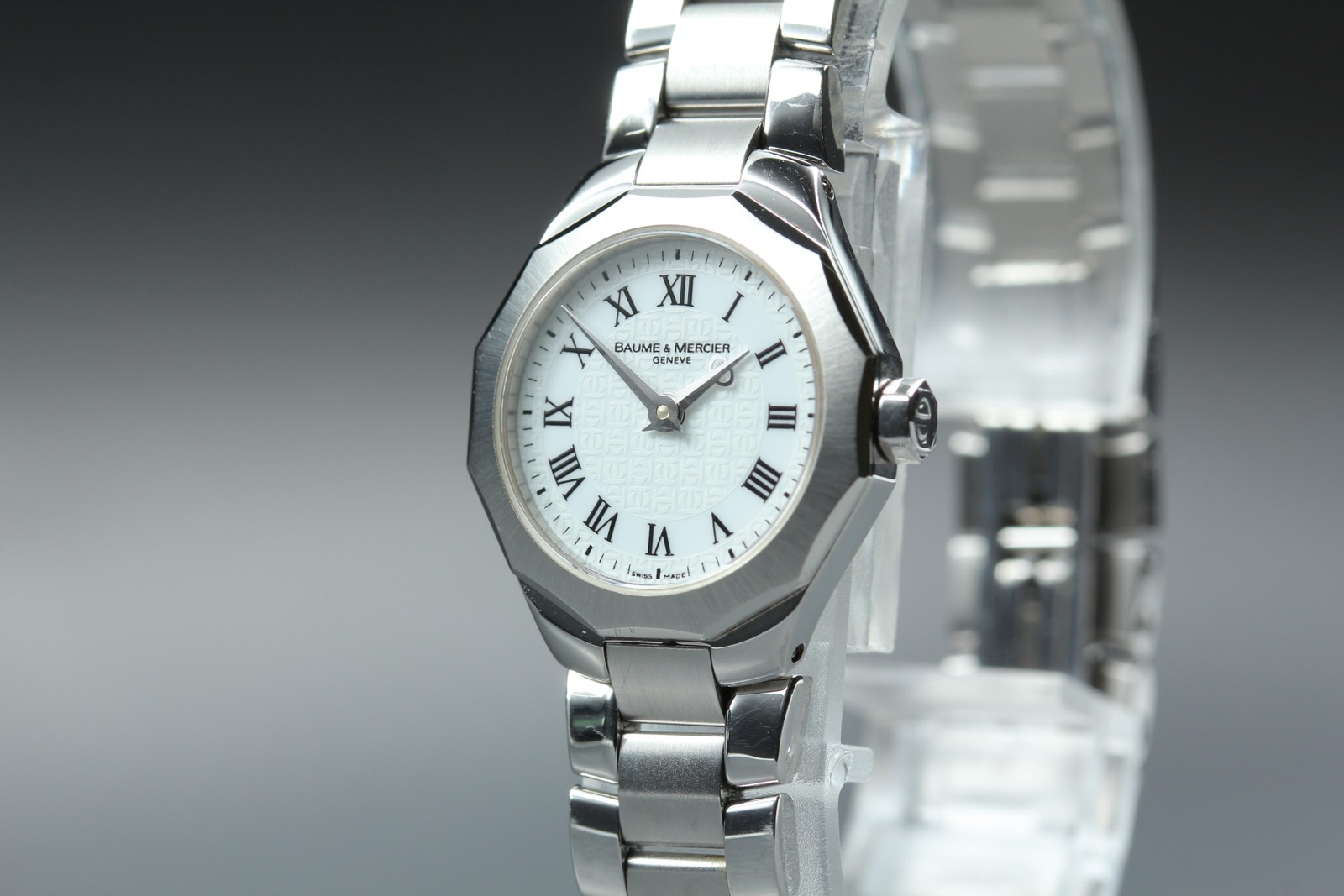 BAUME＆MERCIER Riviera 65505 Quartz White Dial Women’s Watch 22mm JAPAN Box
