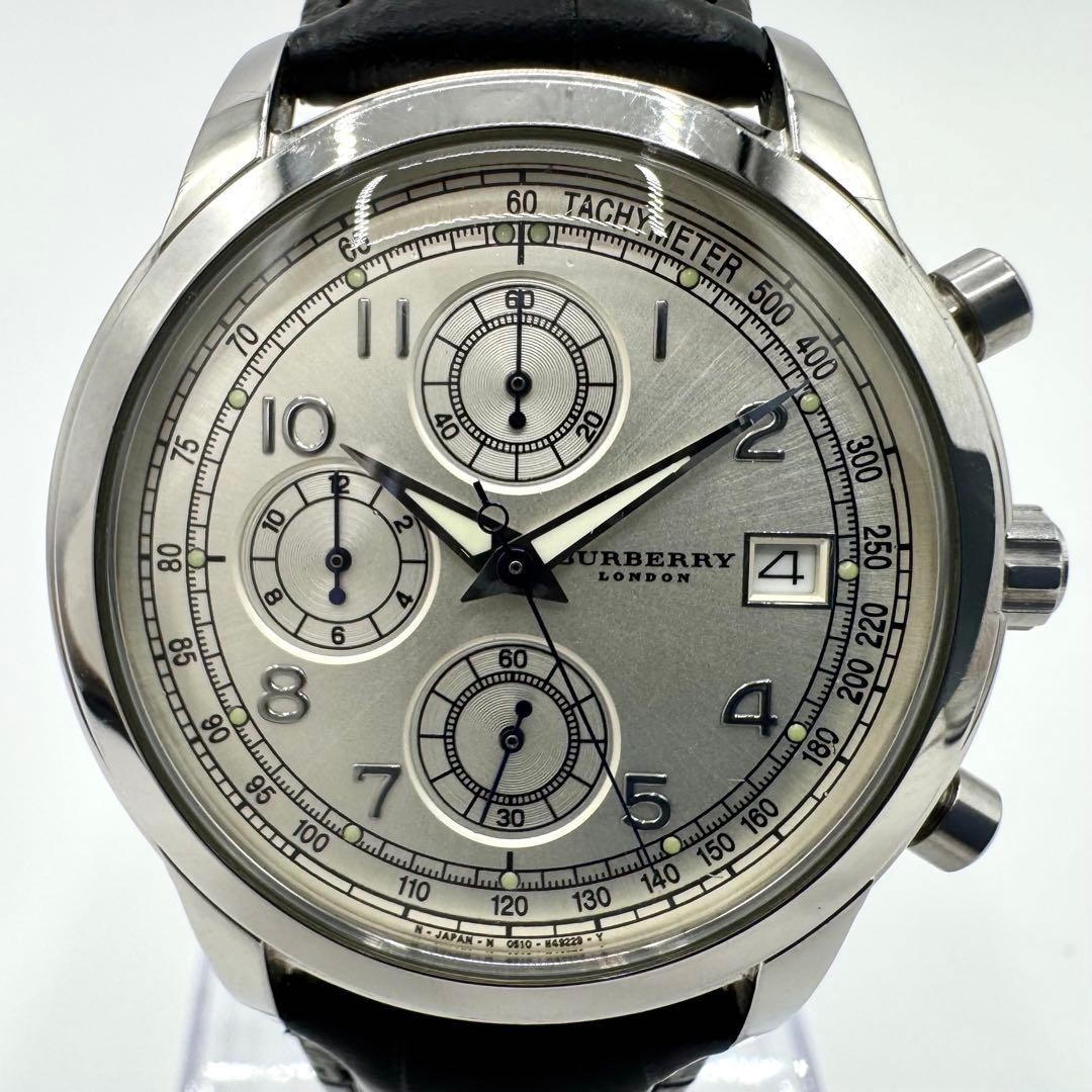 Burberry 0510-H27724 Chronograph Quartz Date Mens Wrist 16-21cm Watch