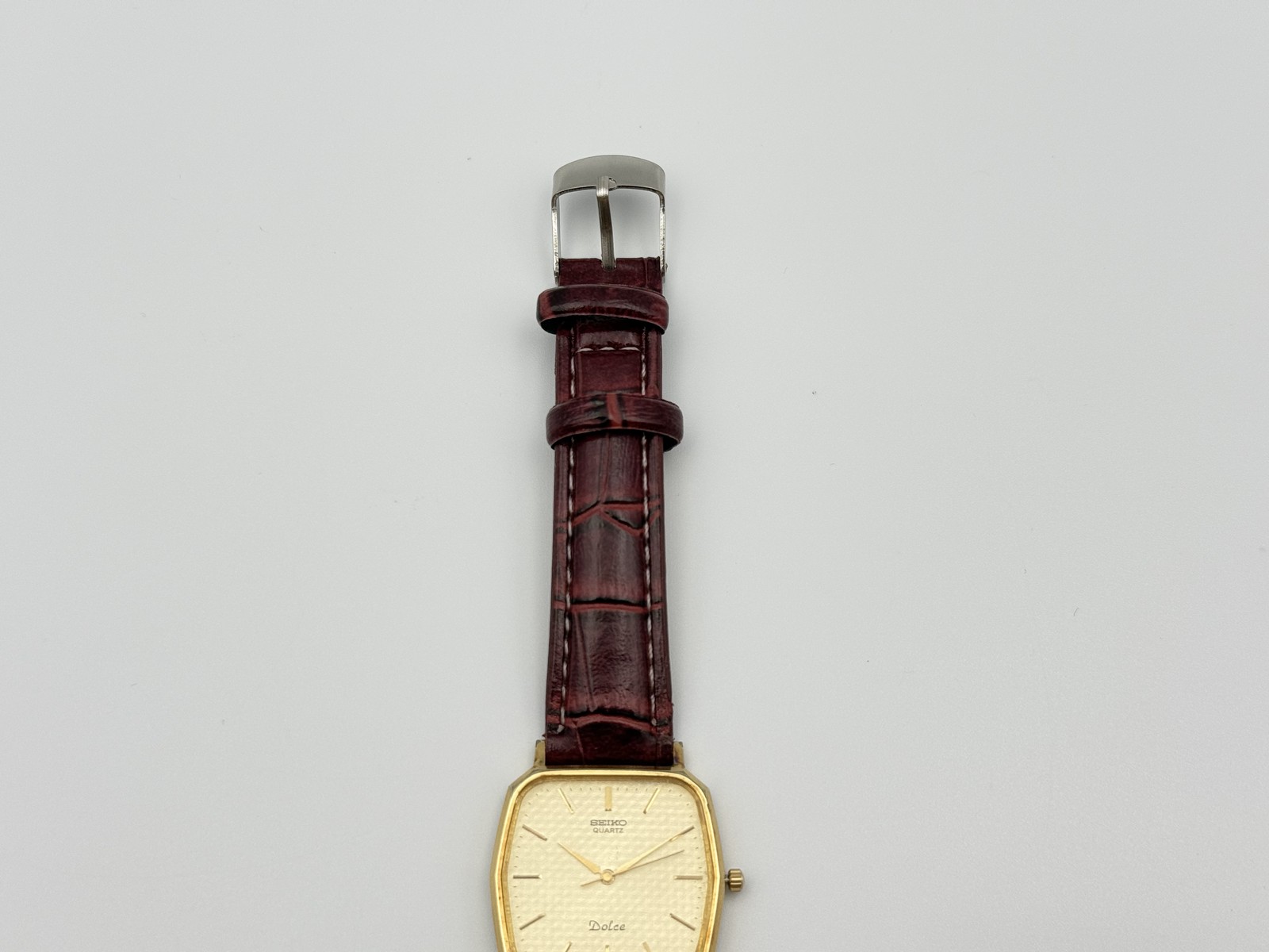 SEIKO Dolce 7731-5120 Gold Dial Quartz Men’s Dress Watch Japan Vintage #2