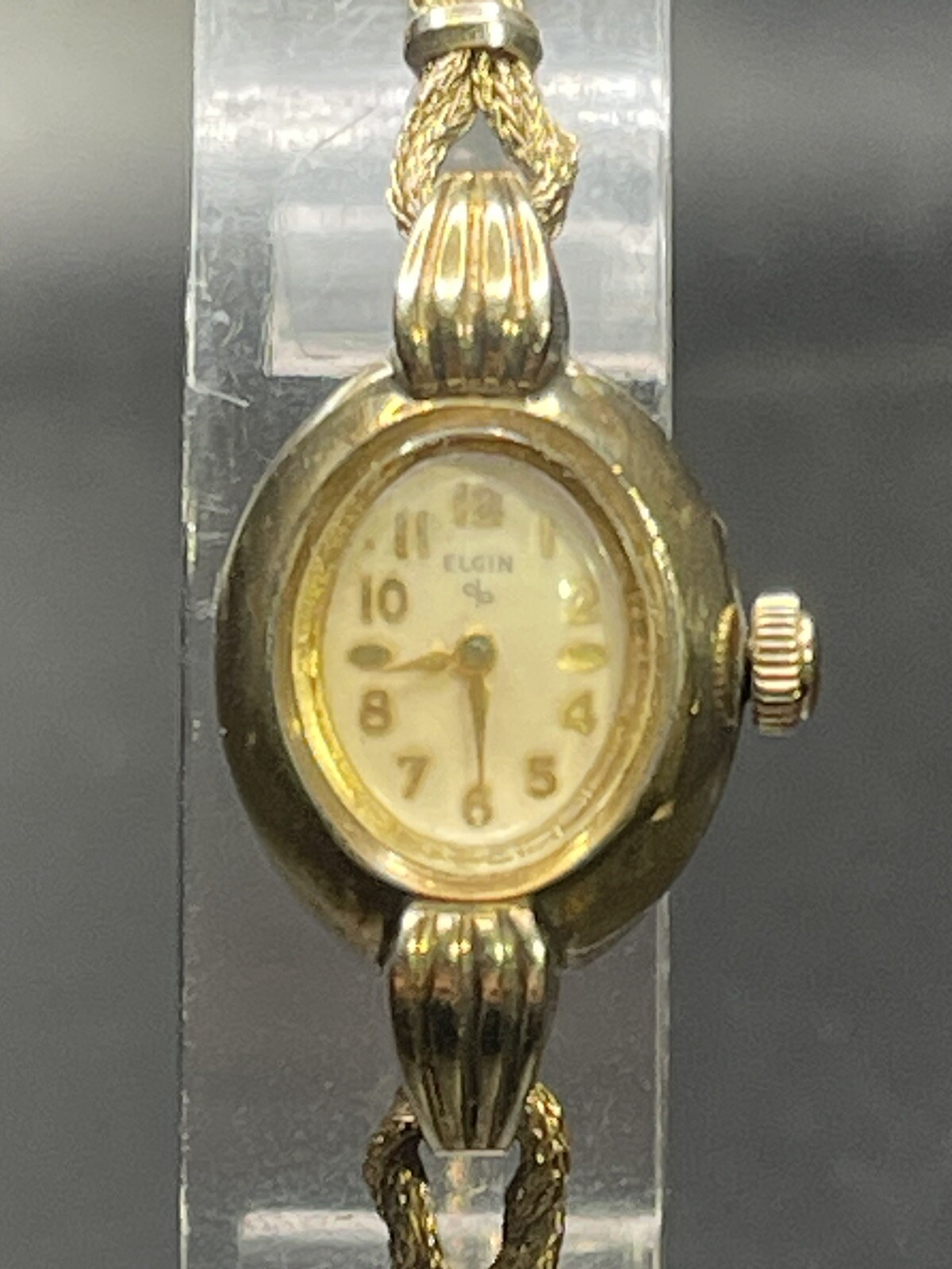 ELGIN Vintage Women watch w10krgp bezel 17 Jewels  finesse usa 1/20 10k GF Band