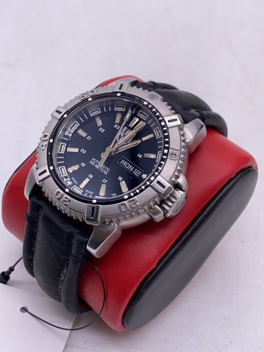 [B1S] Luminox SR-71 Blackbird Automatic Limited Edition Black Leather 6500 [m7p]