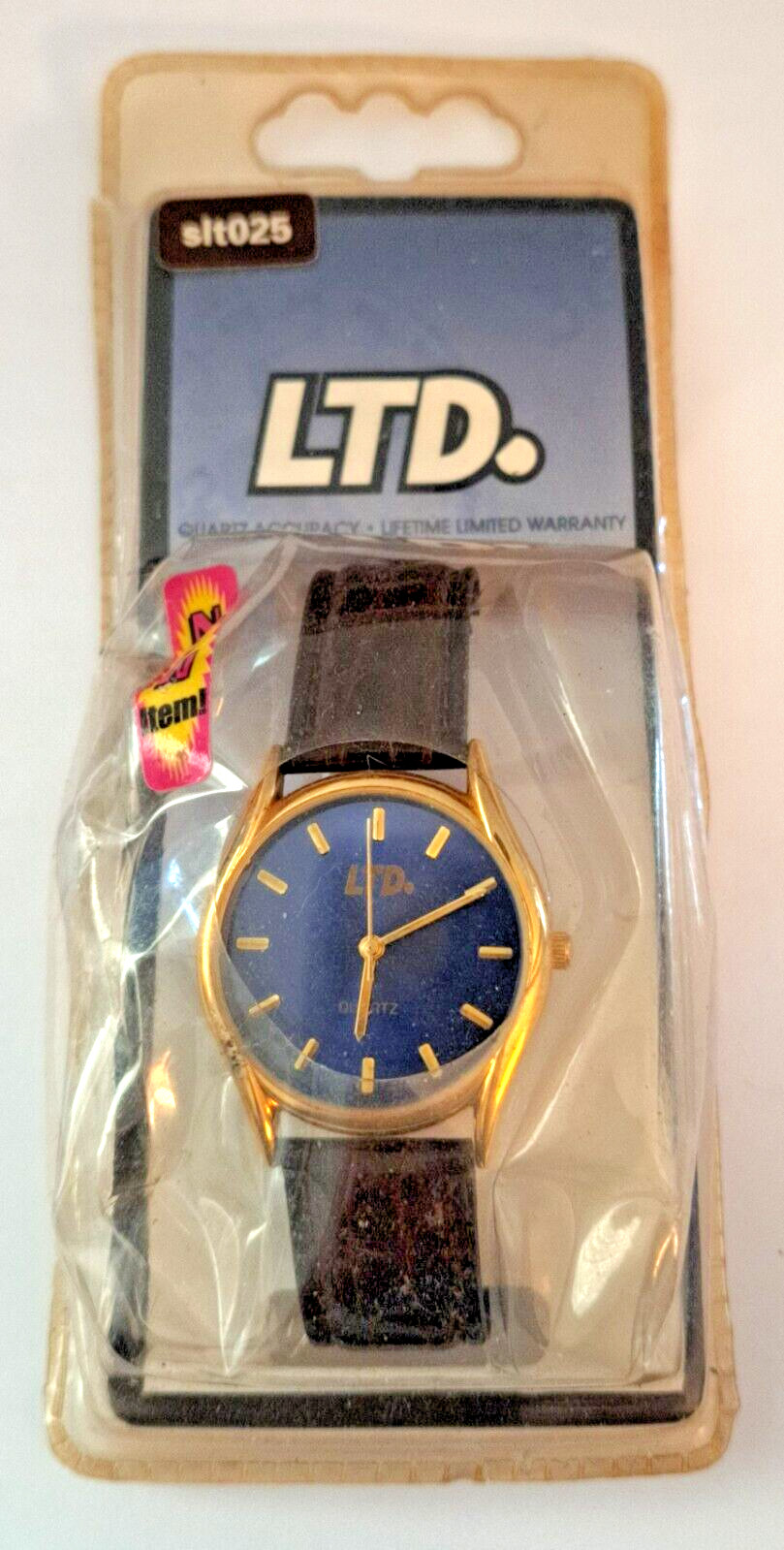 Ltd Quartz Watch Faux Leather Band New