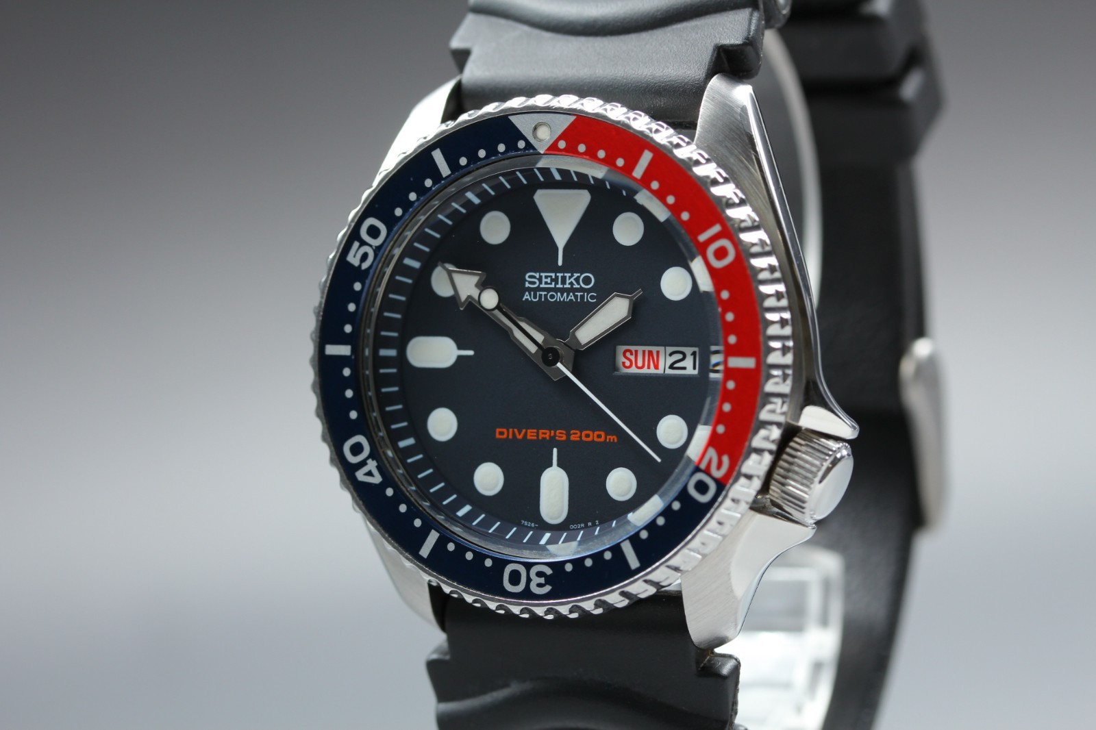 [NEAR MINT] Vintag SEIKO 7S26-0020 SKX009 Pepsi Automatic Mens Watch From JAPAN