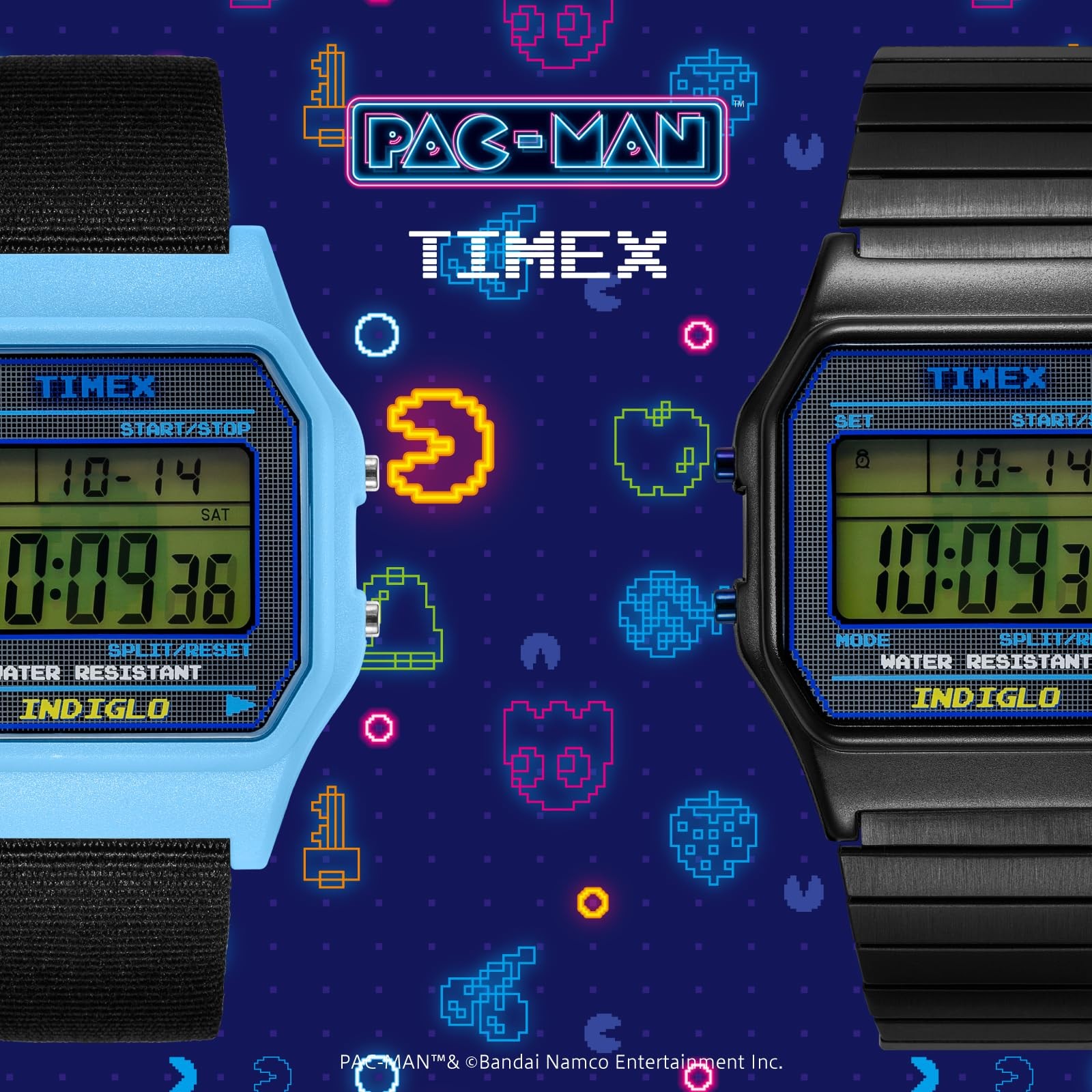 TIMEX PAC MAN TW2V94200 Black Brass Plastic Quartz Men’s Watch New in Box