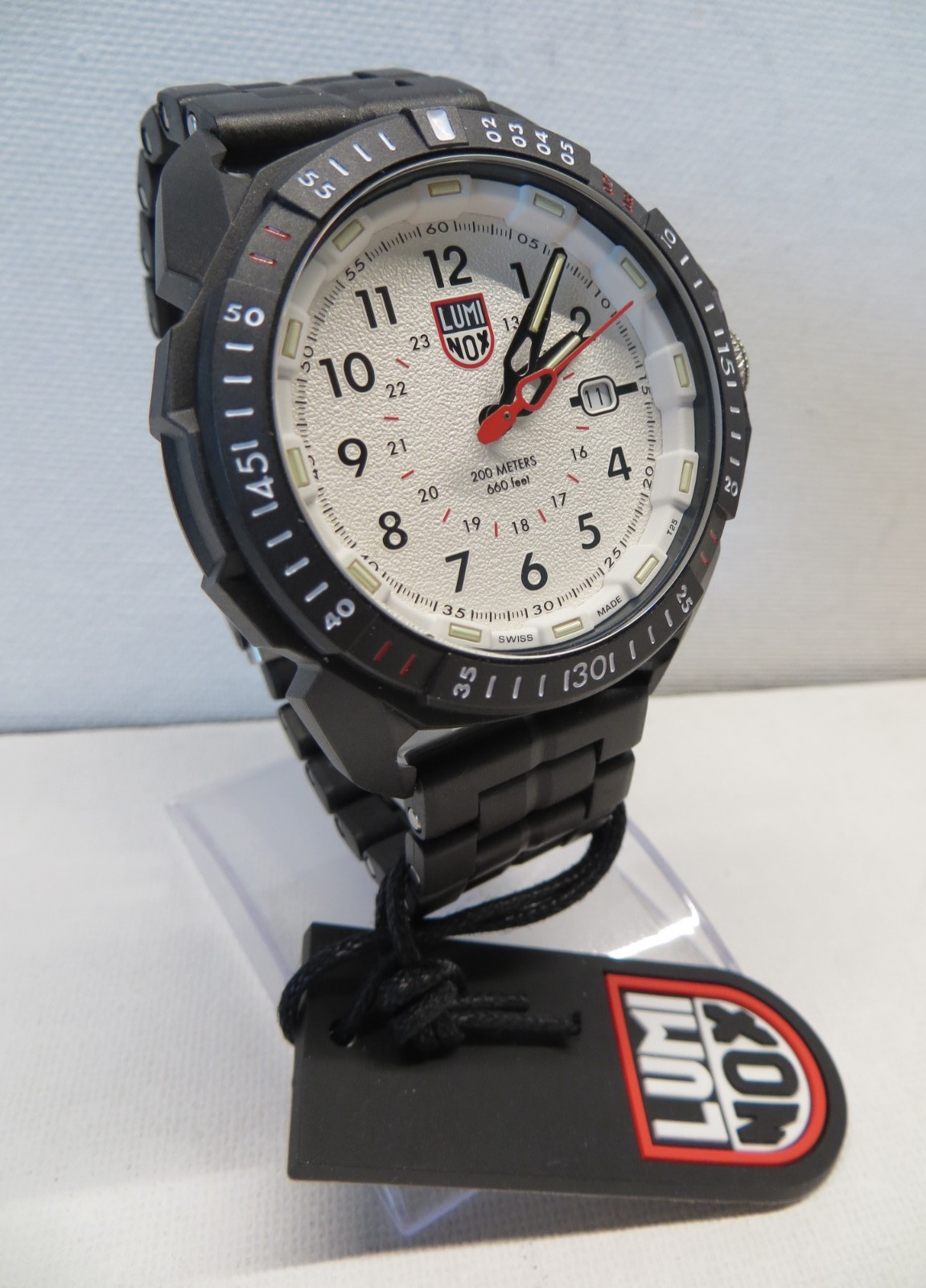 Luminox ICE-SAR XL.1007 Quartz Diver 200m 46mm Carbonox White Dial w/Box XLNT!!