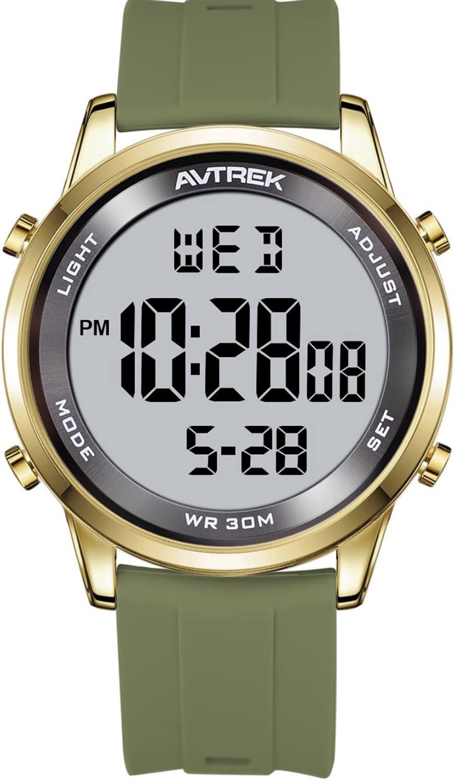 Ultra-Thin Digital Watch Waterproof,Mens Wristwatch with Timer/Countdown/Alarm
