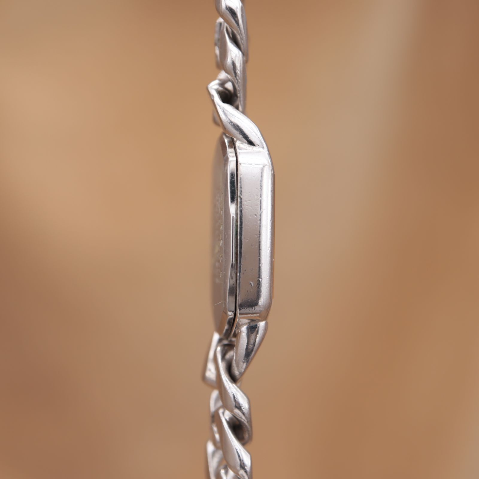 SEIKO 2E20-5360 Quartz Chain Hexagon Ladies Vintage 13.5mm 1985 Battery Replaced