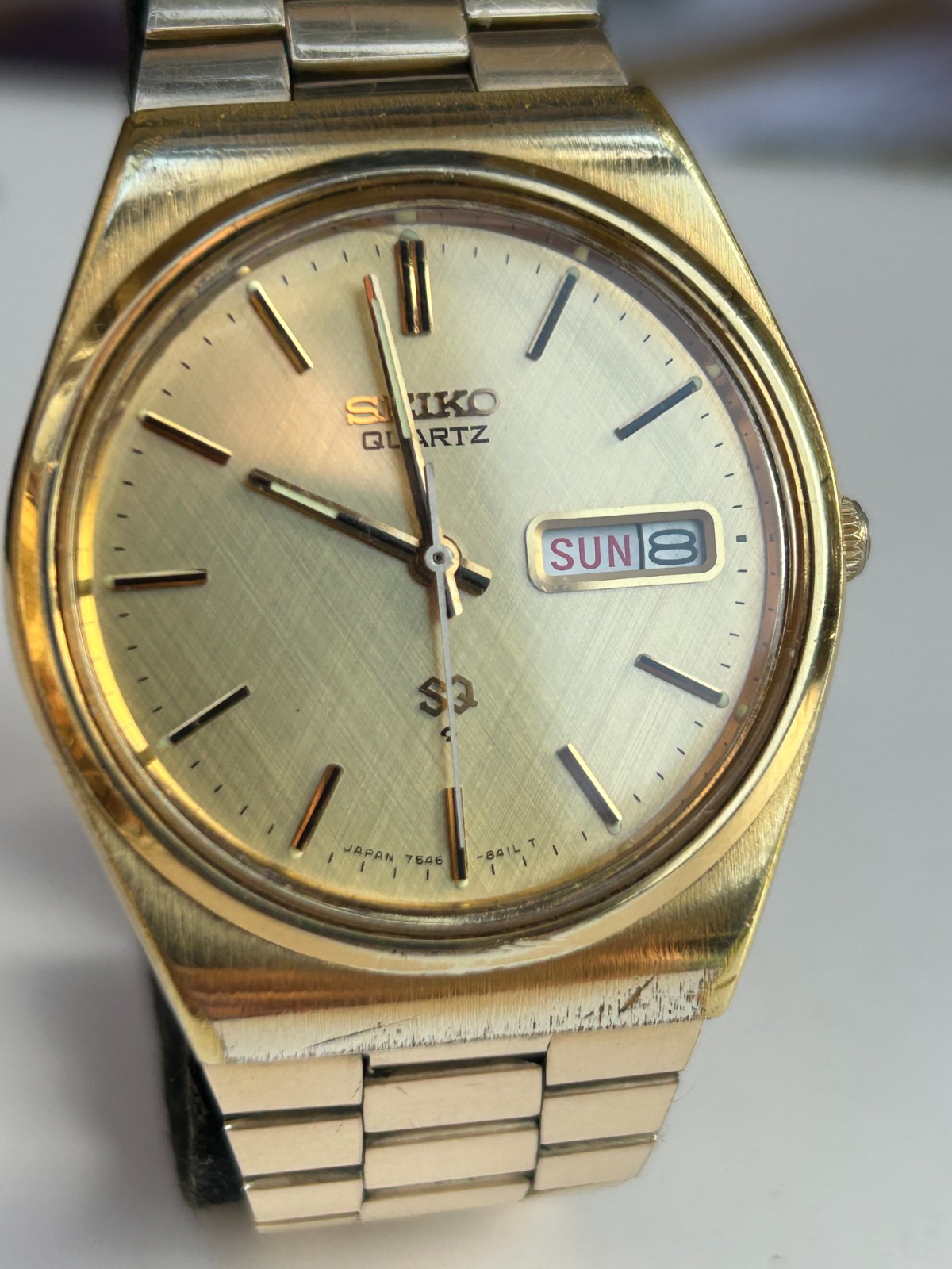 Lovely Gold Seiko Quartz Watch (7546-8200) in excellent unmarked condition