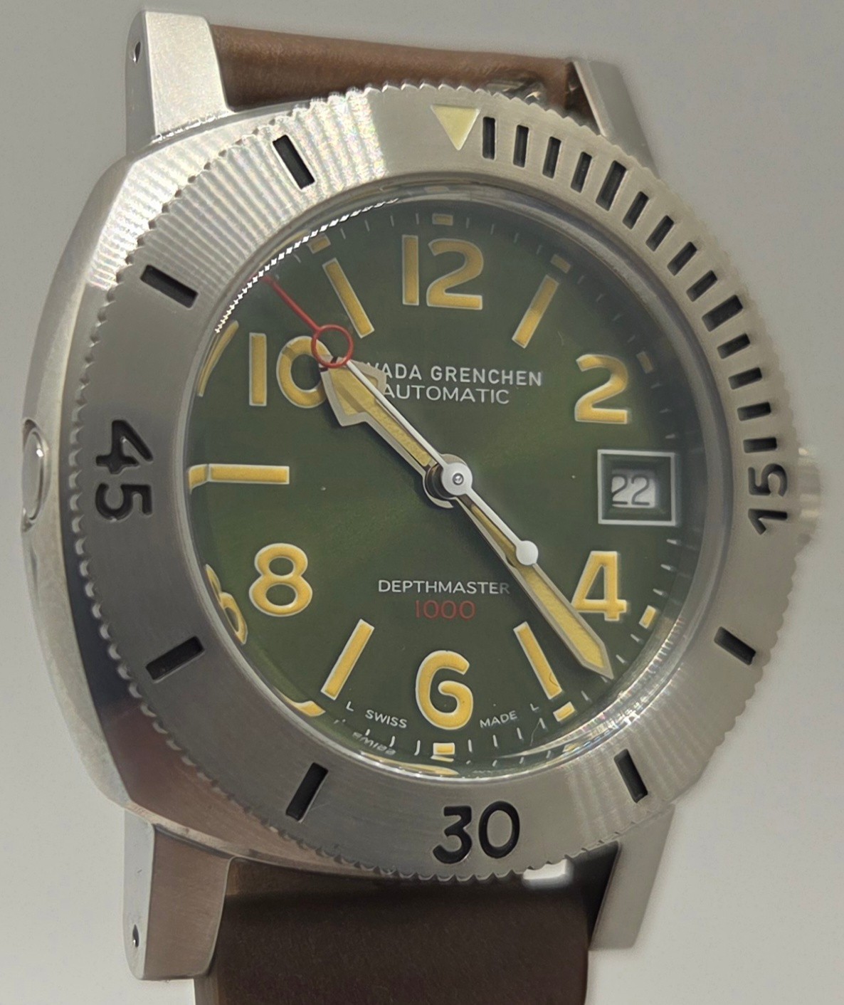 Nivada Grenchen Depthmaster 1000 «Baby Panerai» Sellita Automatic Swiss Watch