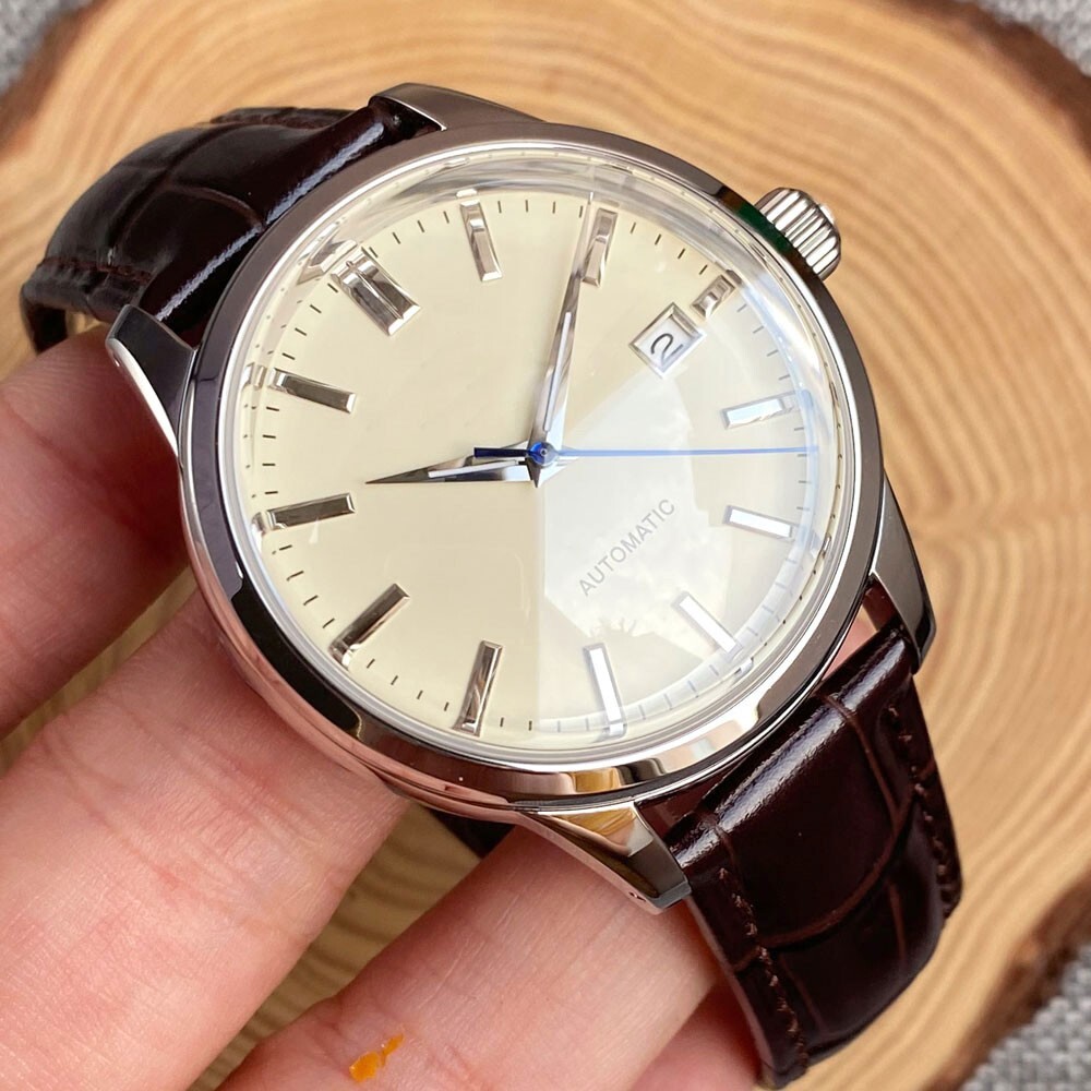 40mm Tandorio Butter Dial Double Bow Sapphire Glass NH35A Automatic Mens Watch