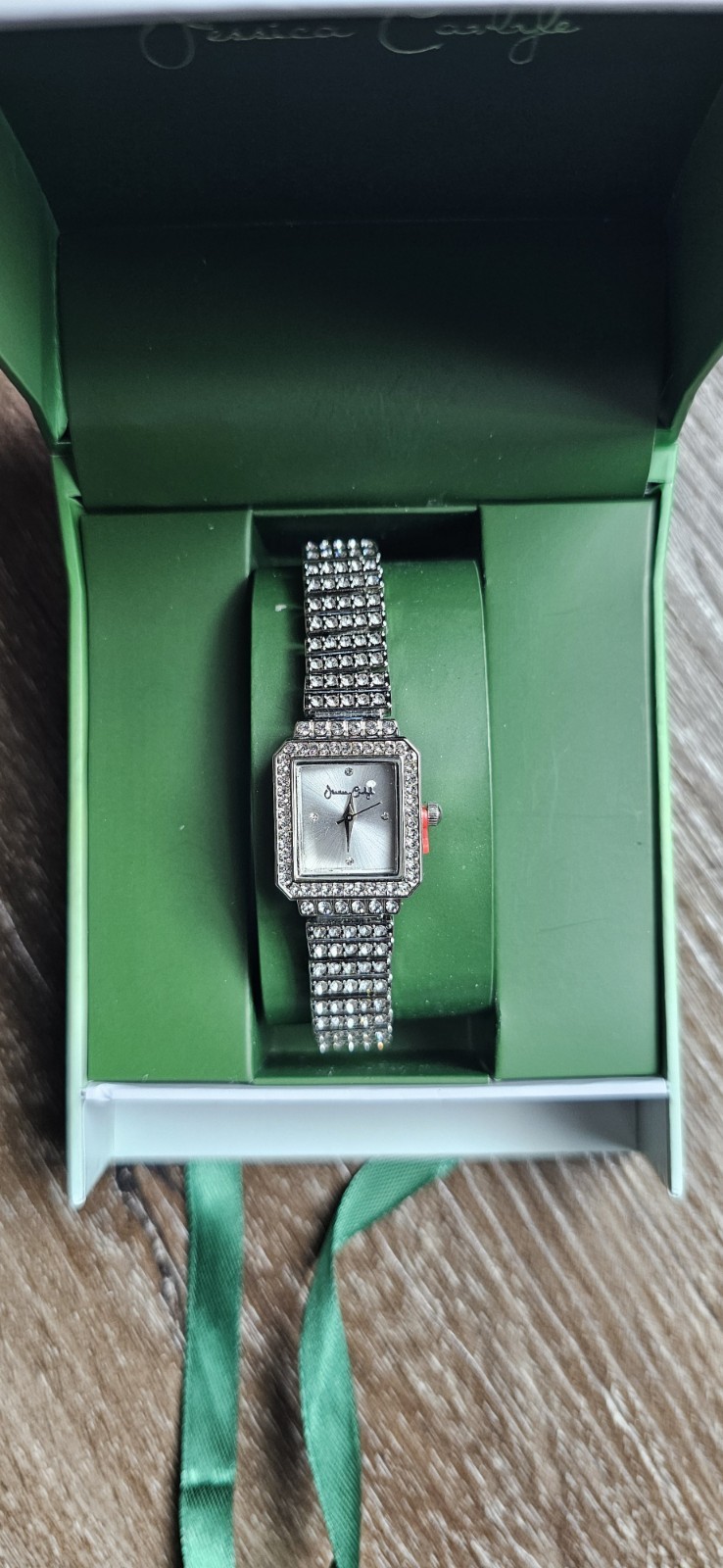 Jessica Carlyle women’s wristwatch featuring a square