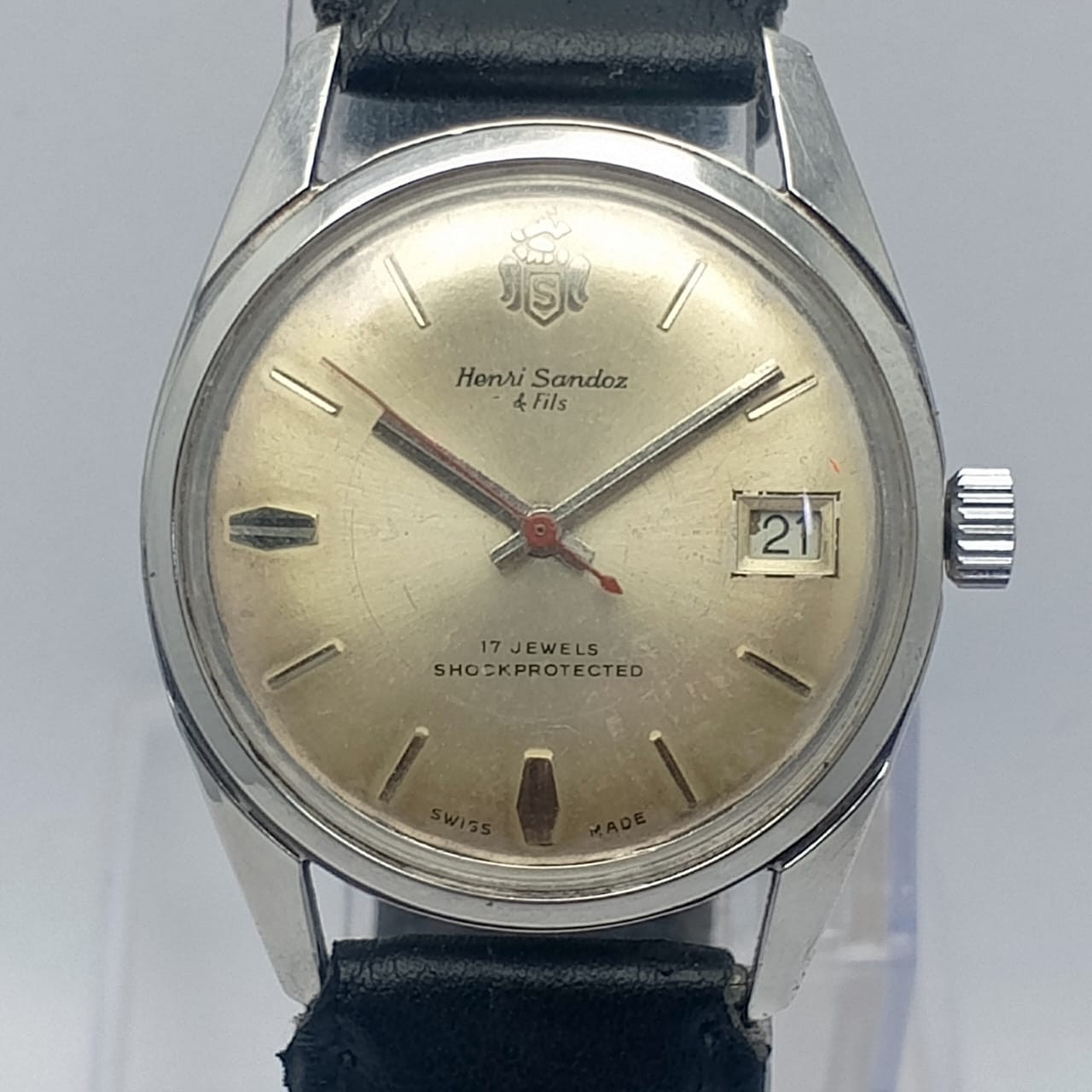 Henri Sandoz & Fils Manual Winding 1761Y-72-4 Vintage Men’s Watch BLL103KS7