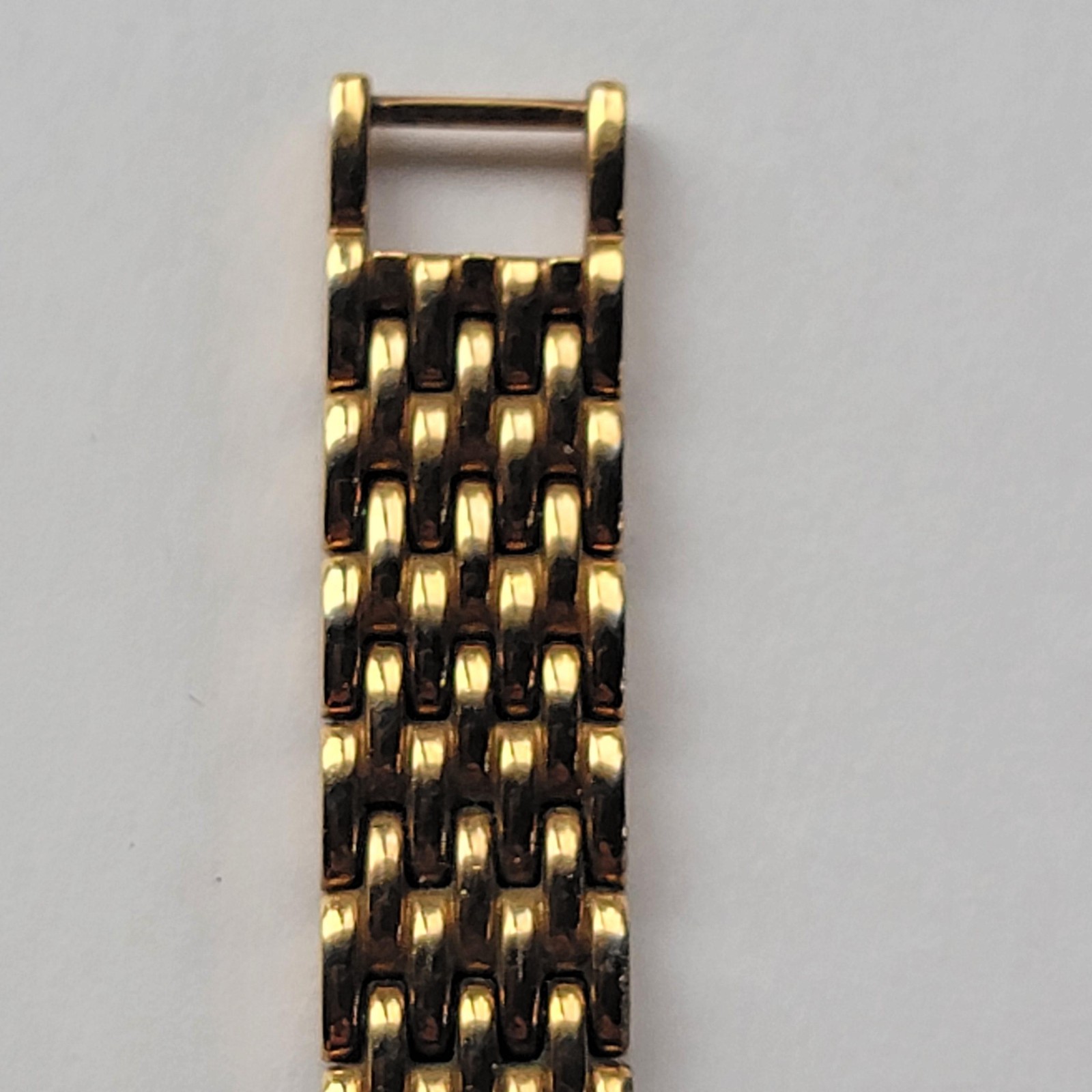 JBK Womens Gold Oval Elegant Dress Watch Gemmed Bracelet Quartz Jewelry Clasp
