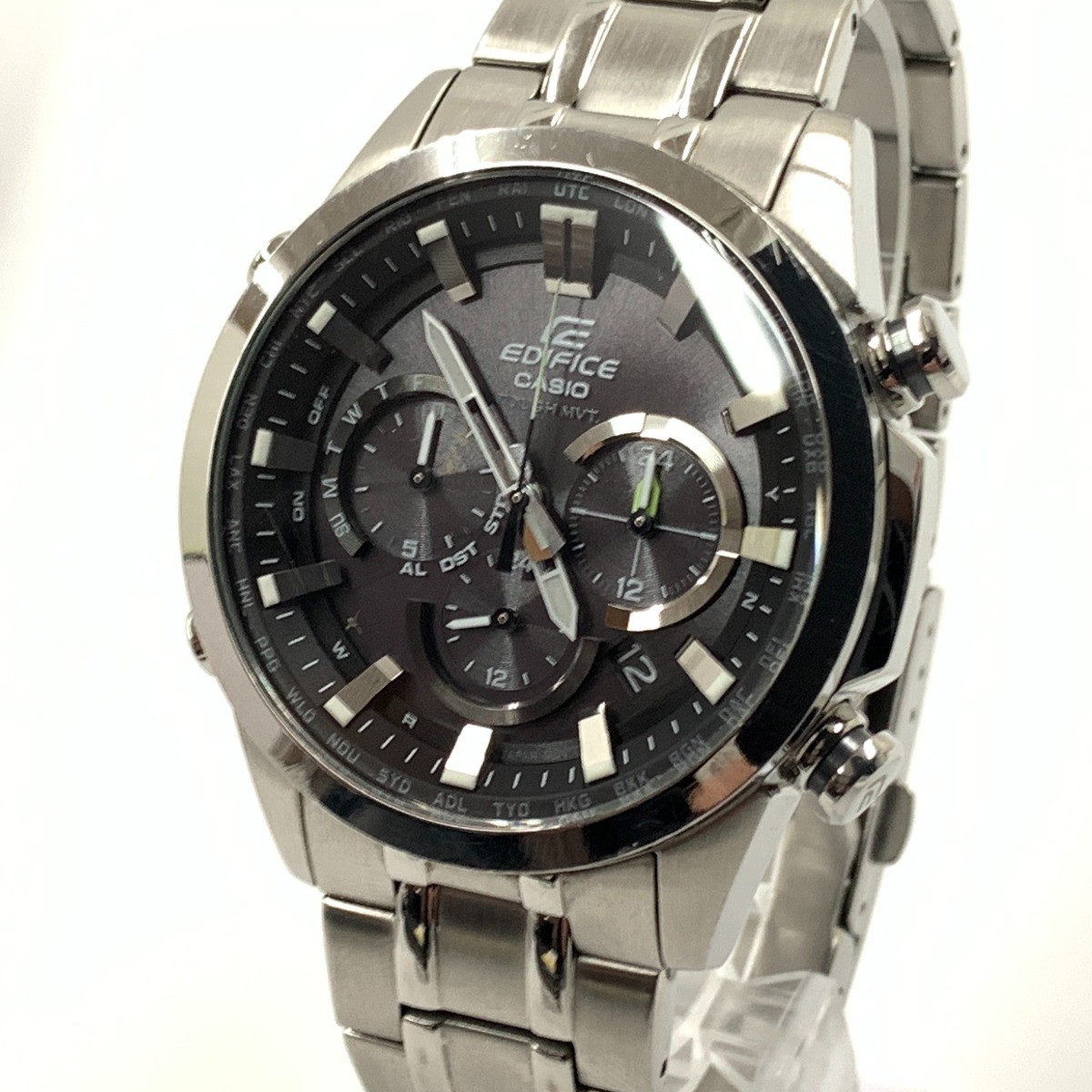 CASIO Edifice Men’s Solar Powered Radio-Controlled Quartz Watch EQW-T630J Silver