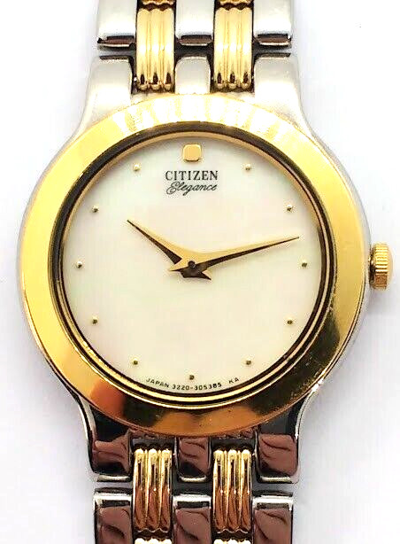 1991 Citizen Elegance Quartz Two-Tone Women’s Dress Watch – New Battery