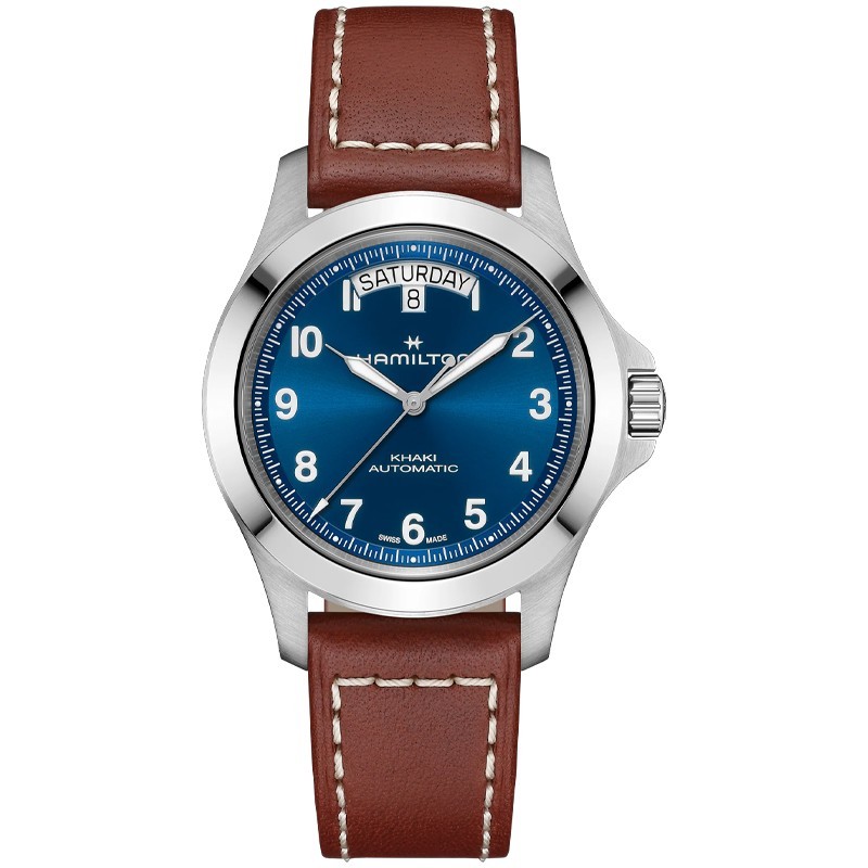New Hamilton Khaki Field King Day-Date 40mm Blue Dial Men’s Watch H64475540