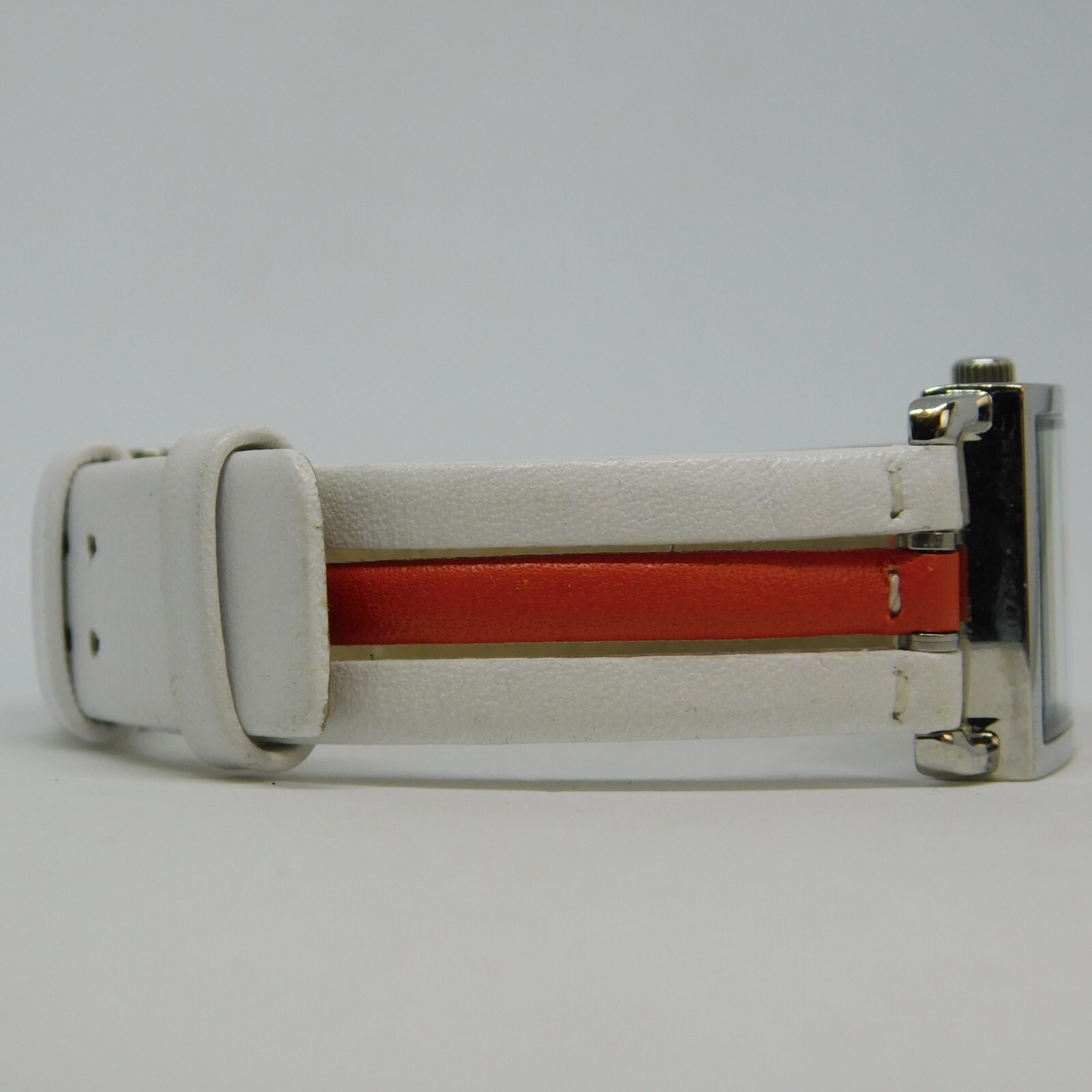 Lacoste 6500L Two Tone Genuine Leather Quartz Analog Women’s Watch New Battery