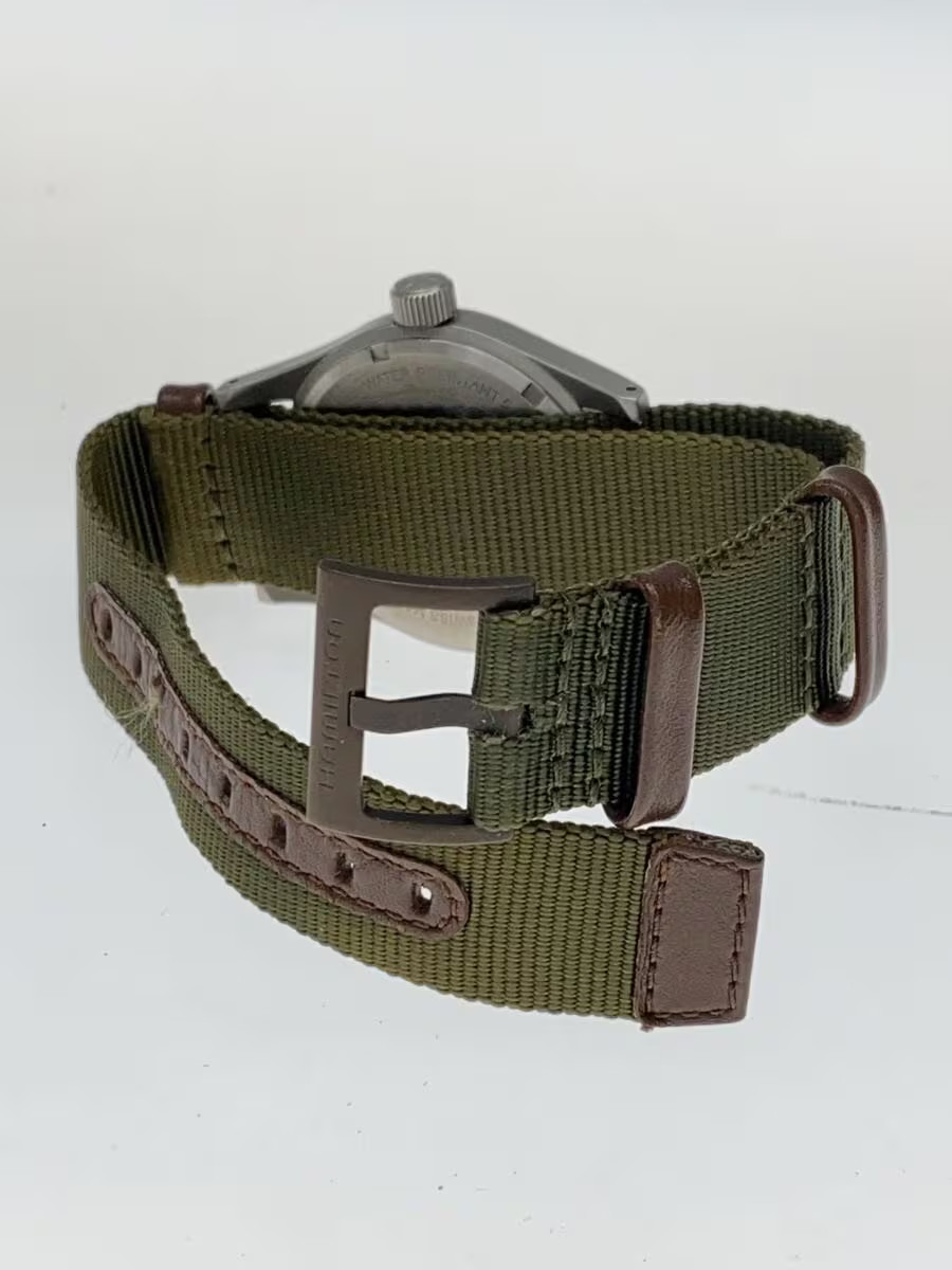 [B1S] Hamilton Khaki Field Mechanical 38mm White Dial Canvas Watch [h3x]