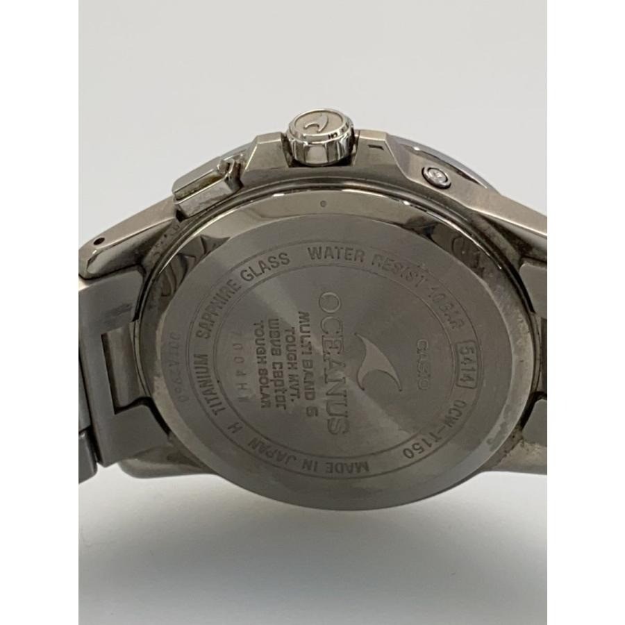 Casio Oceanus OCW-T150-1AJF Solar Radio Titanium Watch Black Dial Japan Used