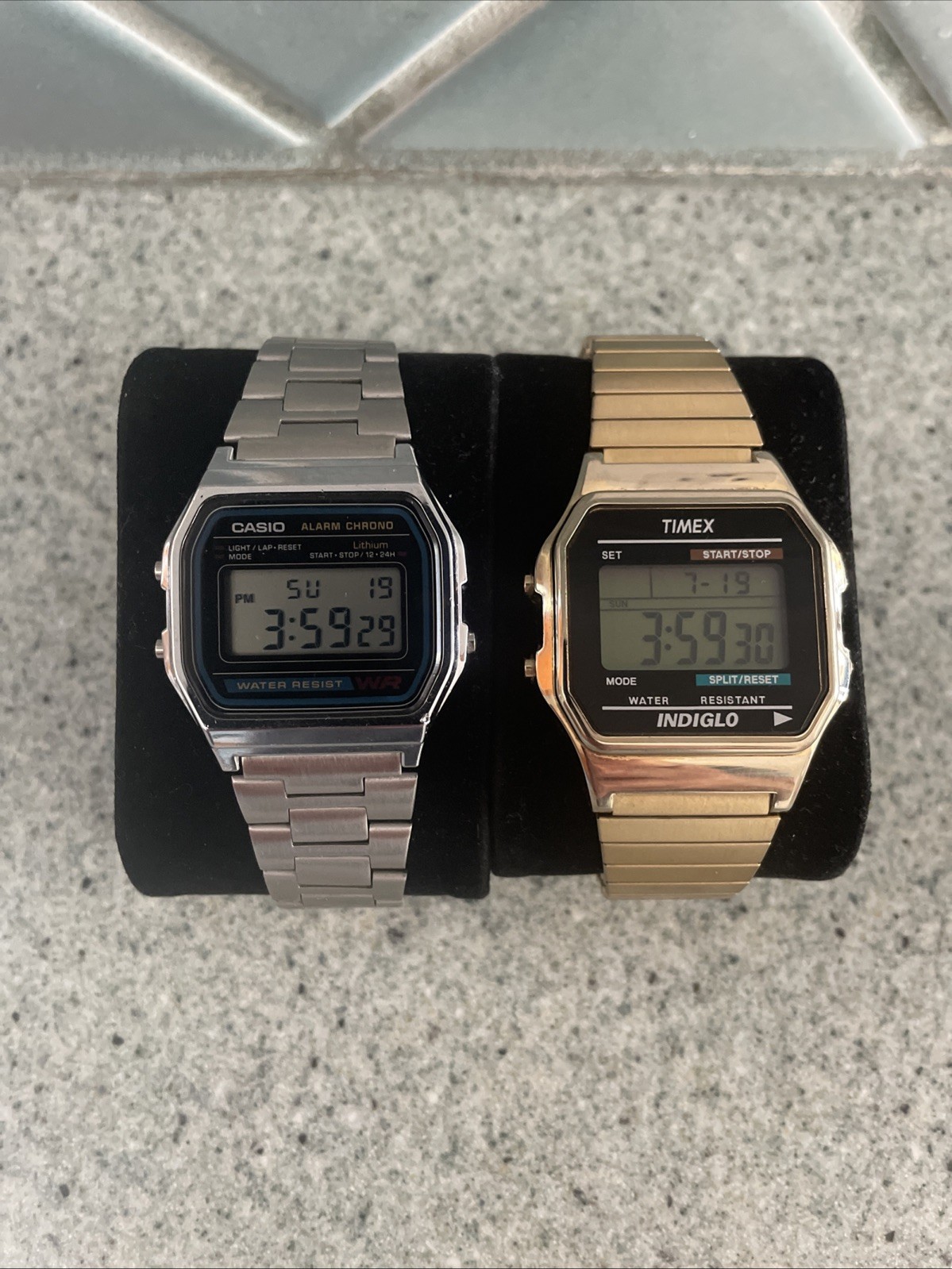 Casio & Timex Vintage Digital Watches