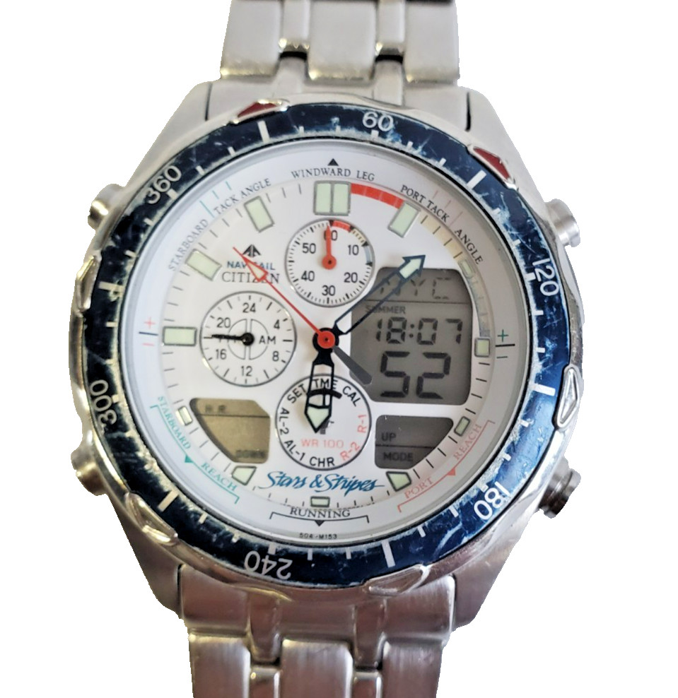 Citizen Stars & Stripes 42mm Chronograph Watch Americas Cup C320-Q01377 TA.