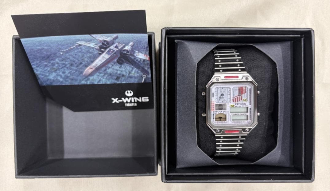CITIZEN Thermo Sensor Star Wars X-Wing Starfighter Limited Edition Watch Japan