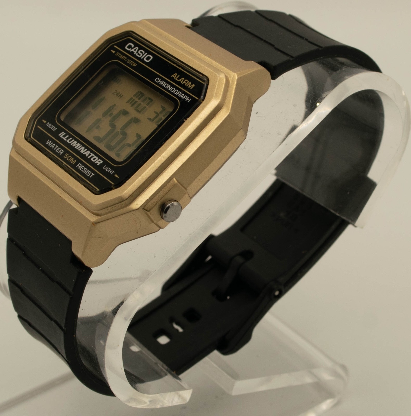 Casio A168 Gold Digital Alarm Chronograph Illuminator 50M Quartz Watch