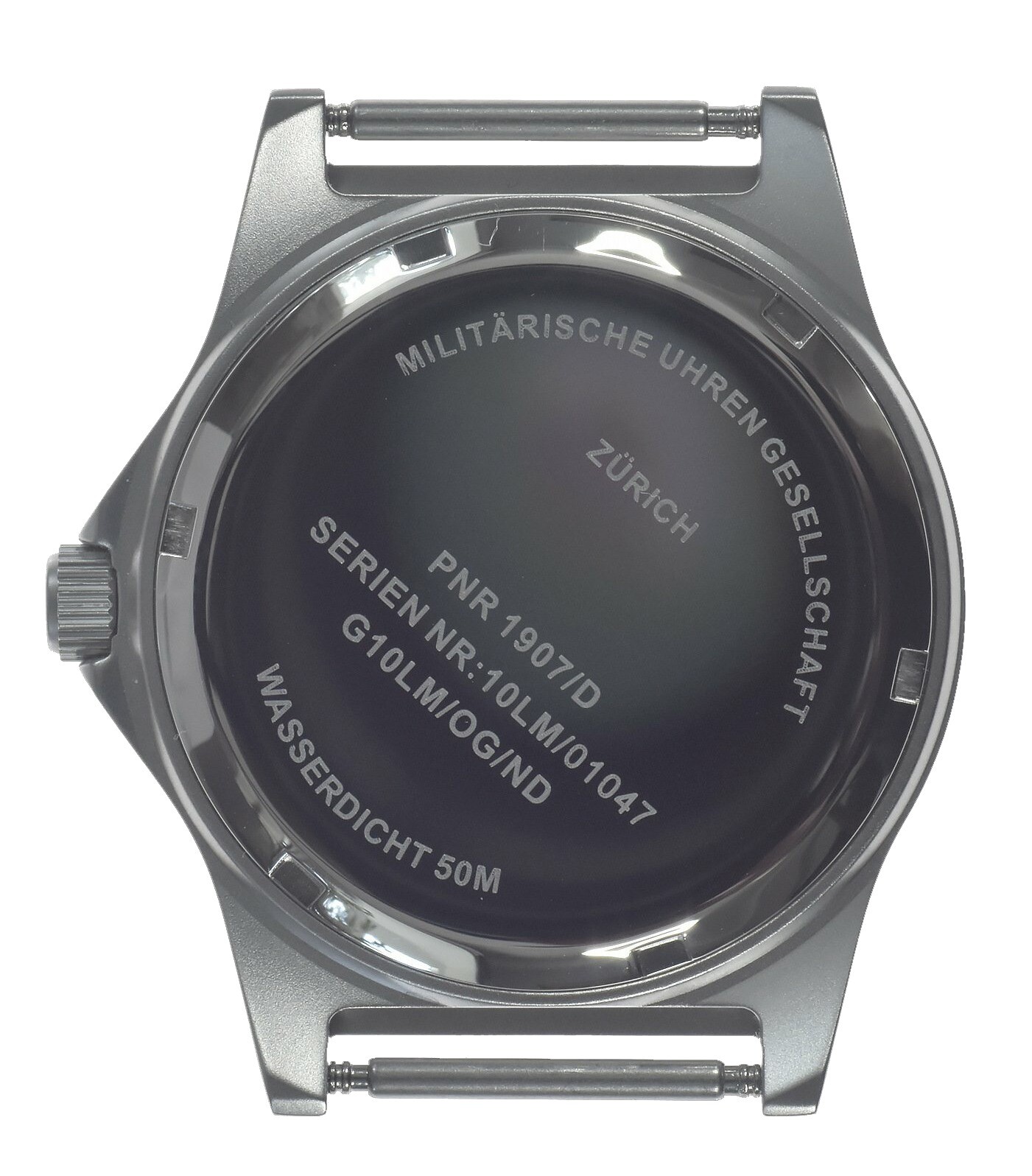 MWC G10LM Military Watch | 50m | No Date | Screw Case Back | Olive Strap