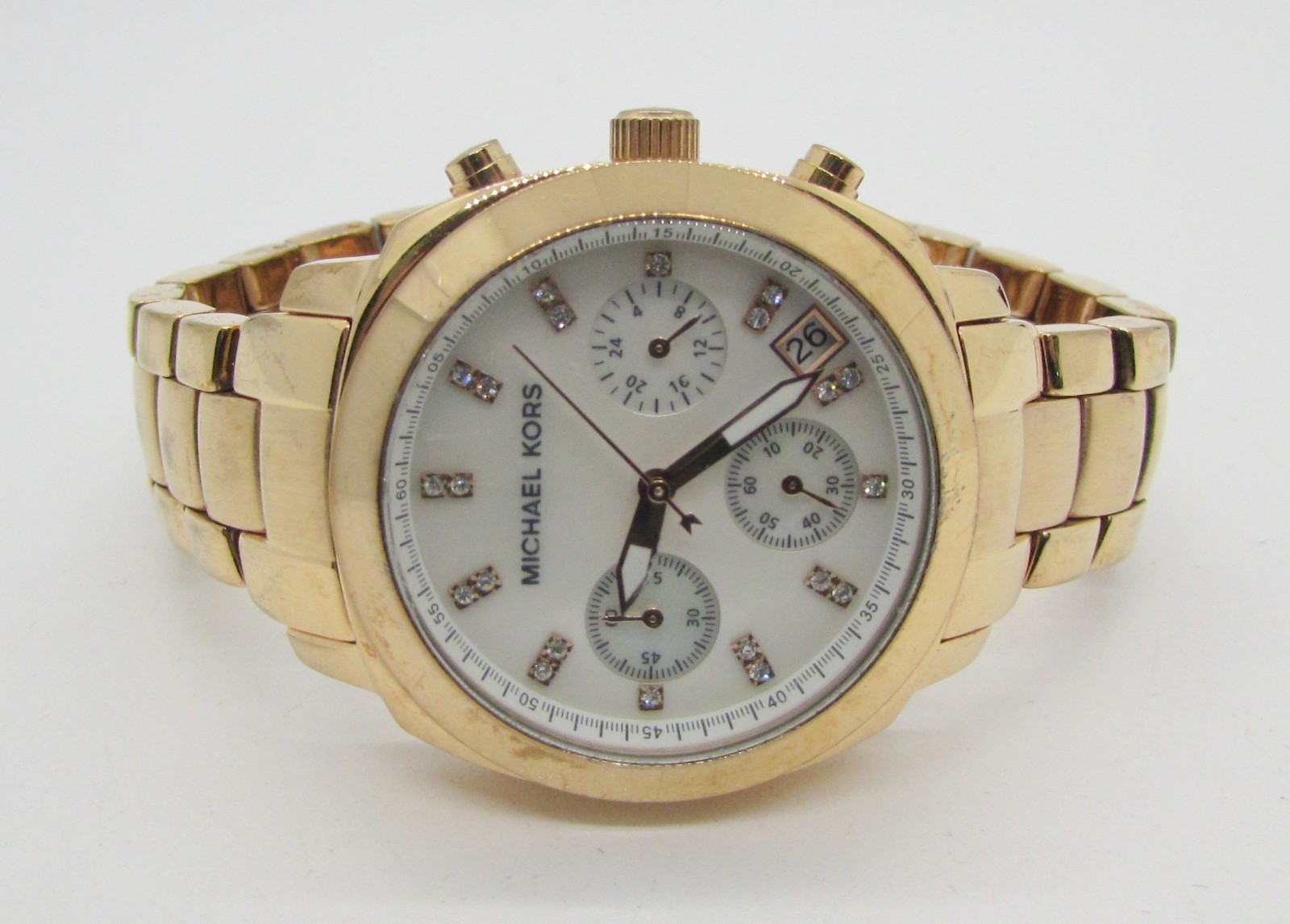 Michael Kors MK-5336 35mm Gold Tone Quartz Wrist Watch With Box