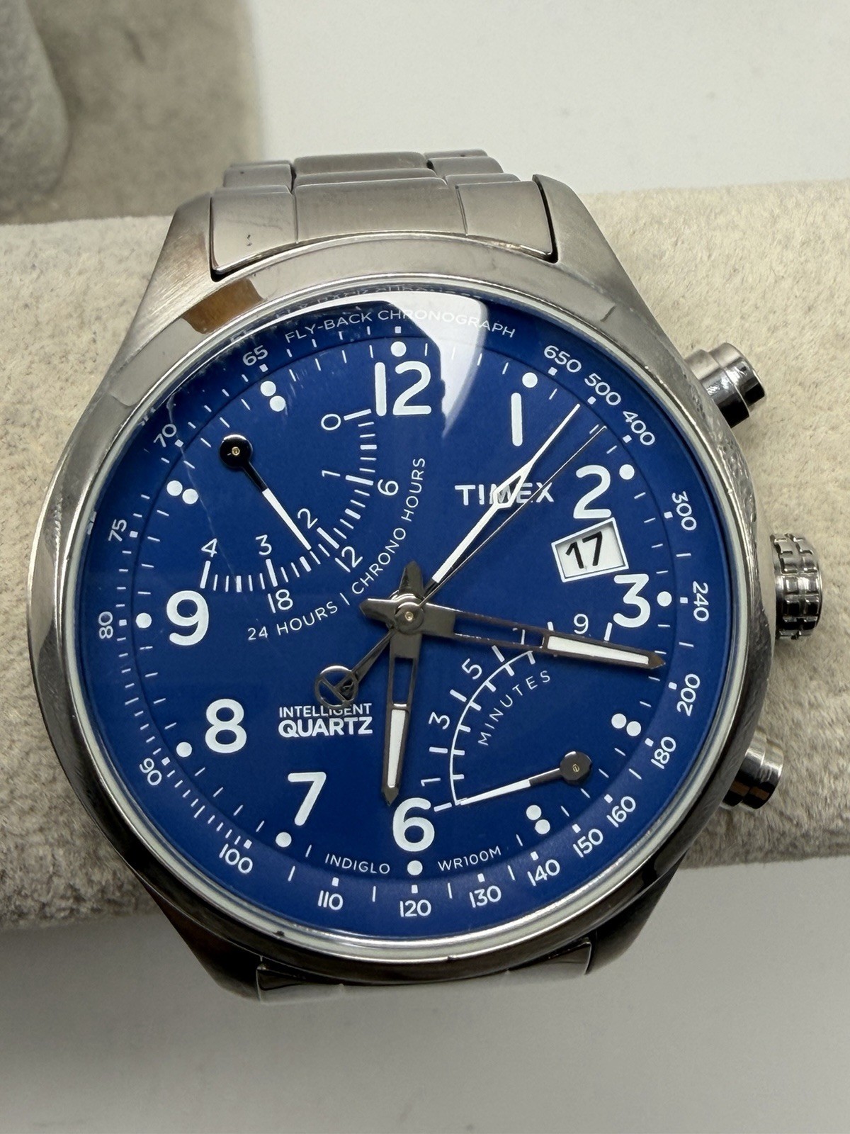 Timex Intelligent Quartz TW2P60600 New Battery Mens Watch 43MM 6.5″ Stainless