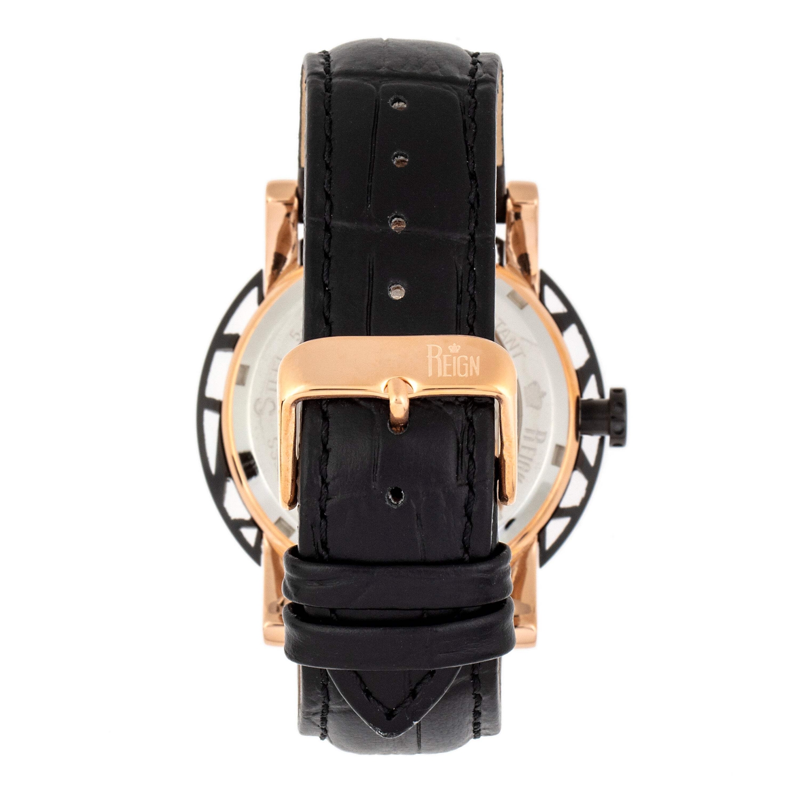 Stavros Rose Gold/Black | Black Dial Wristwatch REIRN3706