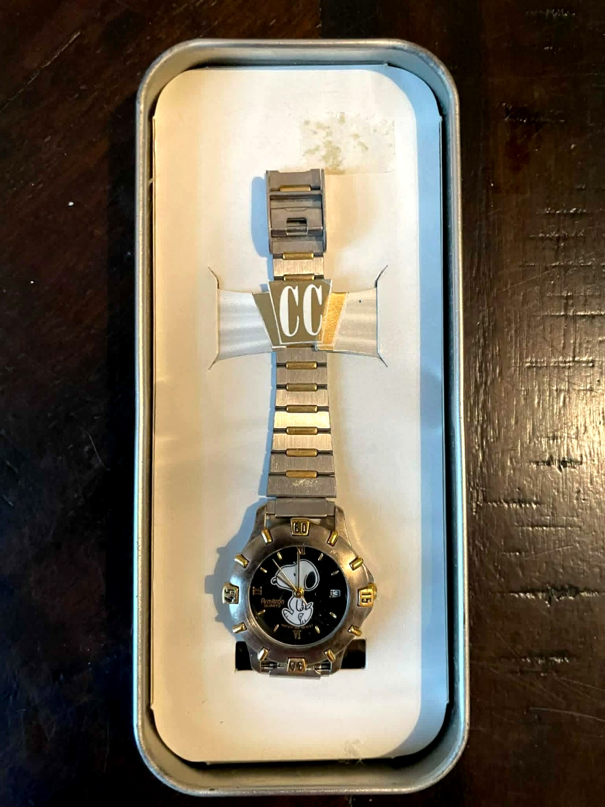 Armitron Peanuts Snoopy Collectible Gold Stainless Steel Women’s Watch