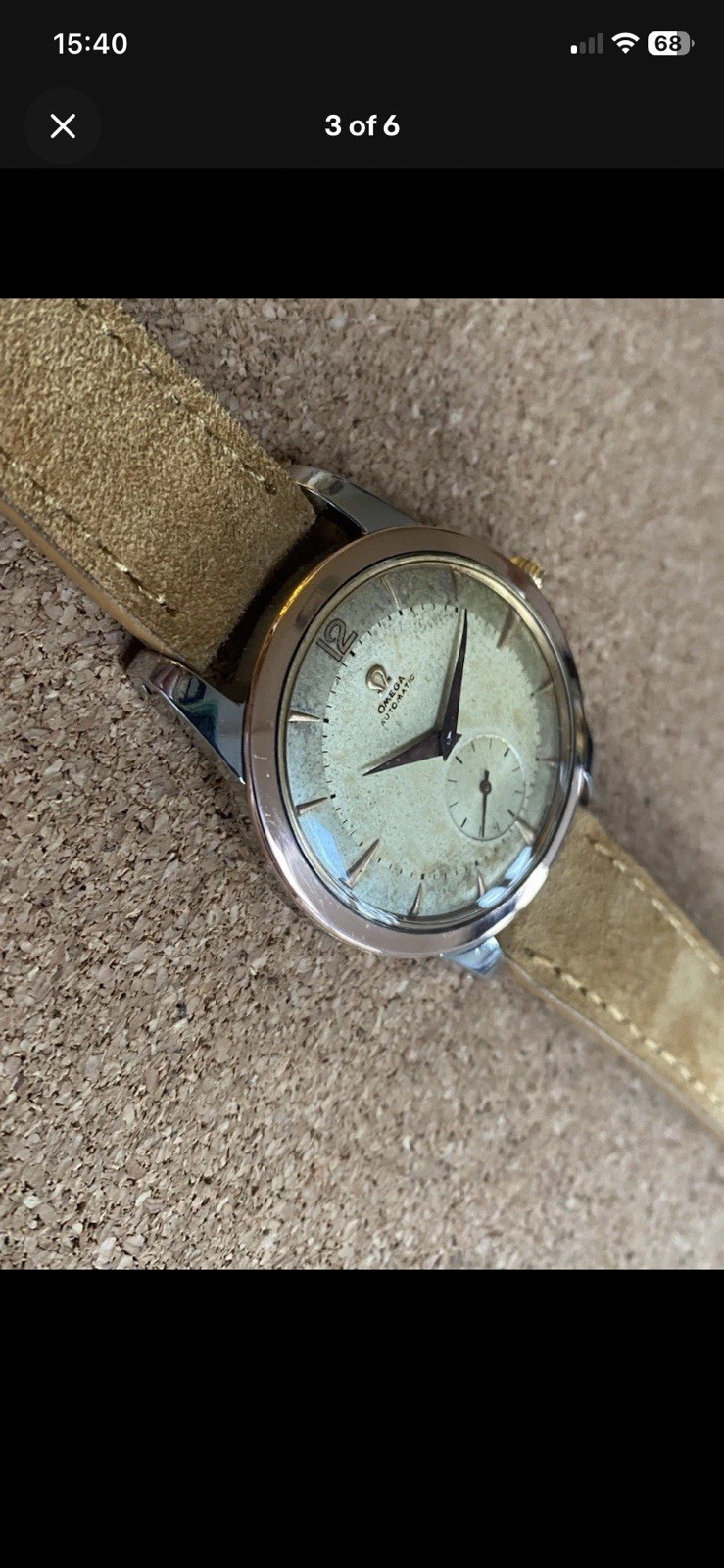 Omega Automatic 1950s Steel Jumbo, Small Seconds, Pre Seamaster Ref.2493-2