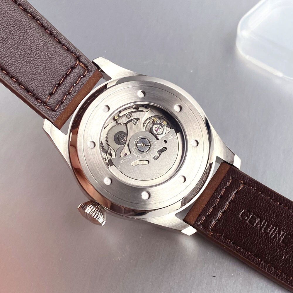 NH35A Automatic Mechanical Pilot Men’s Watch 43mm Sapphire Crystal Waterproof