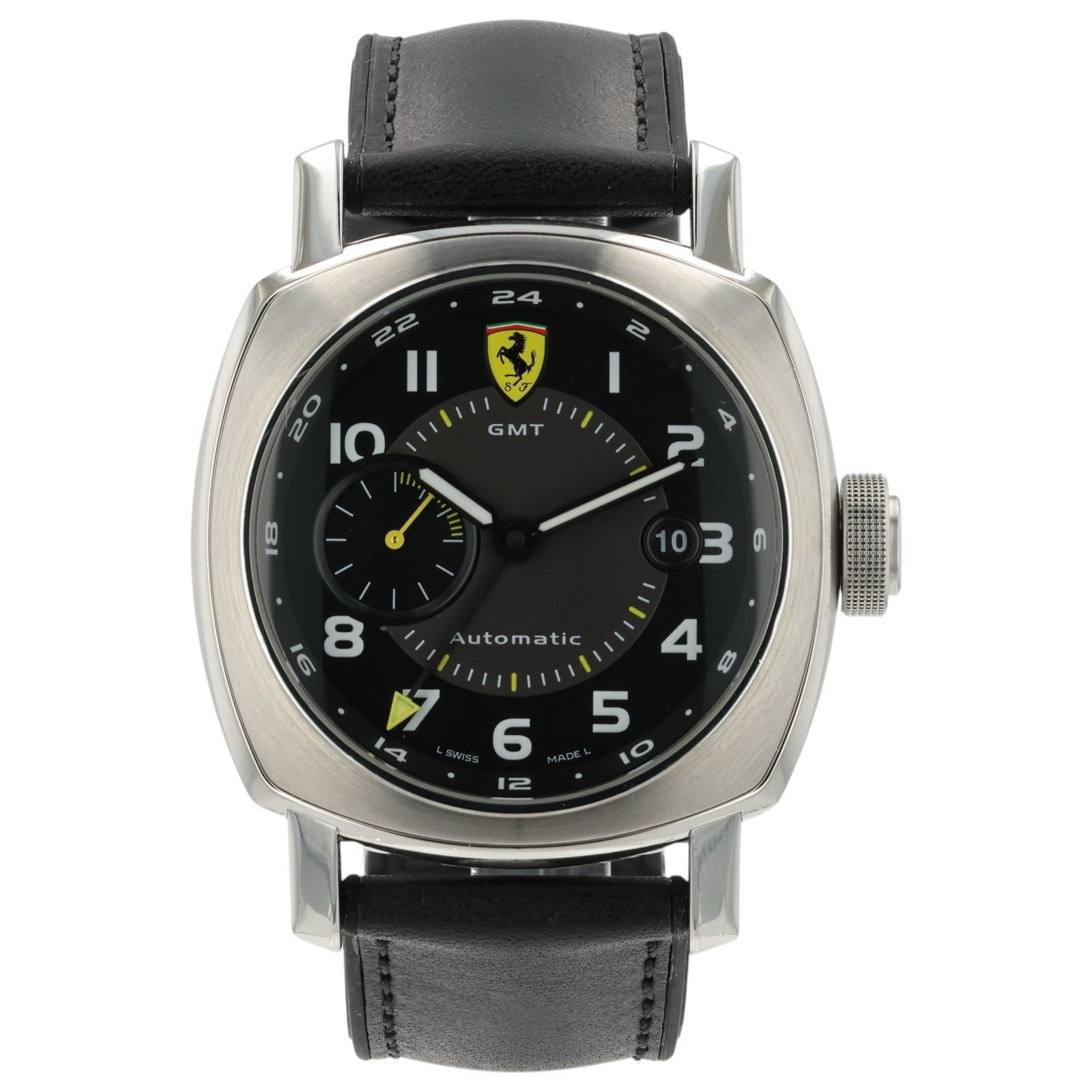 Panerai Ferrari Black Dial Stainless Steel 45mm Automatic Men’s Watch FER00009