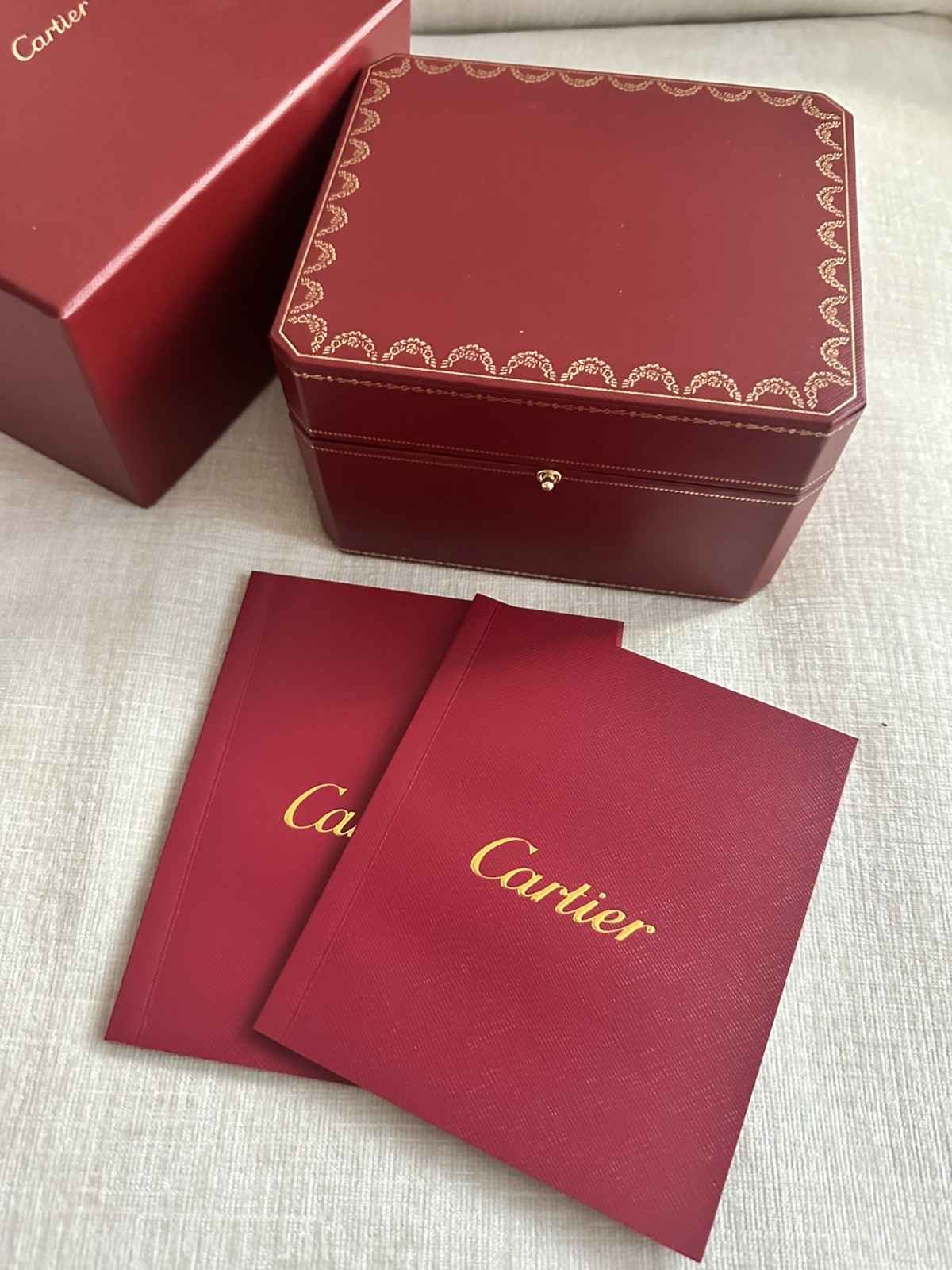 Vintage Cartier Dial, With Mechanical BAUME & MERCIES Movement – Red Box Set