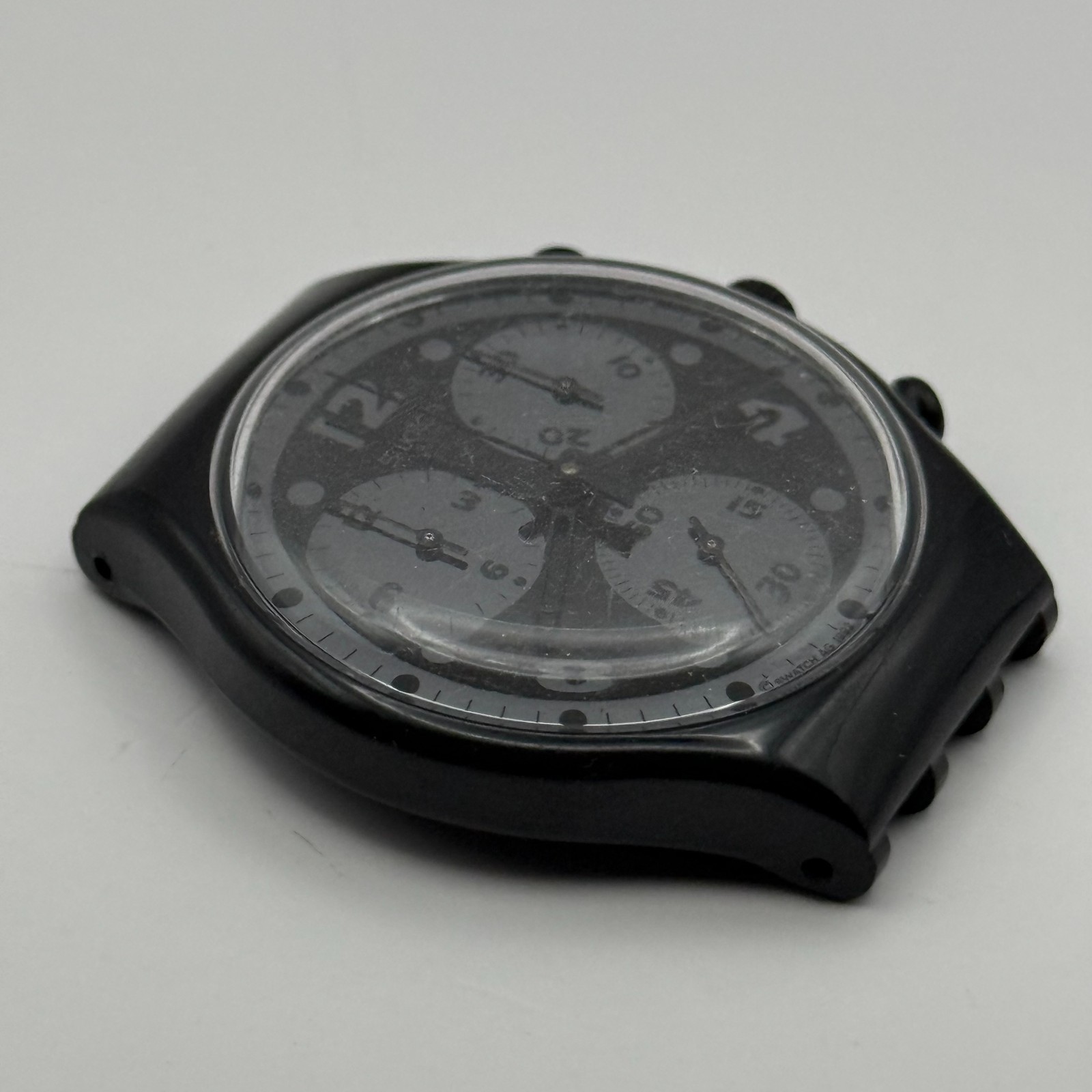 Vintage Swatch Chrono Watch SCB110 Moon Shadow 1992 ETA Quartz Swiss 39mm Parts