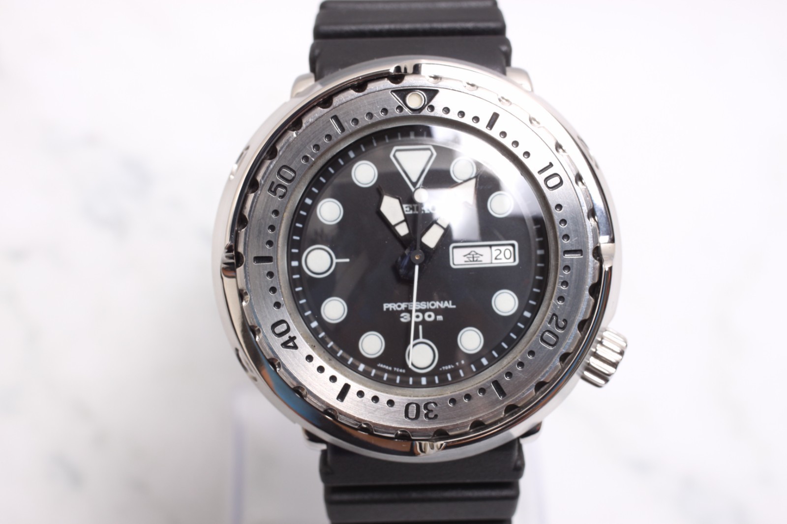 *MINT* SEIKO 7C46-7010 SBBN007 300m Diver Tuna Men’s Quartz Watch From JAPAN