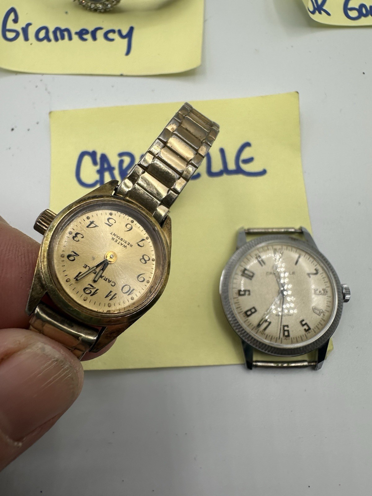 Vintage Watch Lot Untested, Various Brands Parts/repair Bulova, 17 Jewels Plus