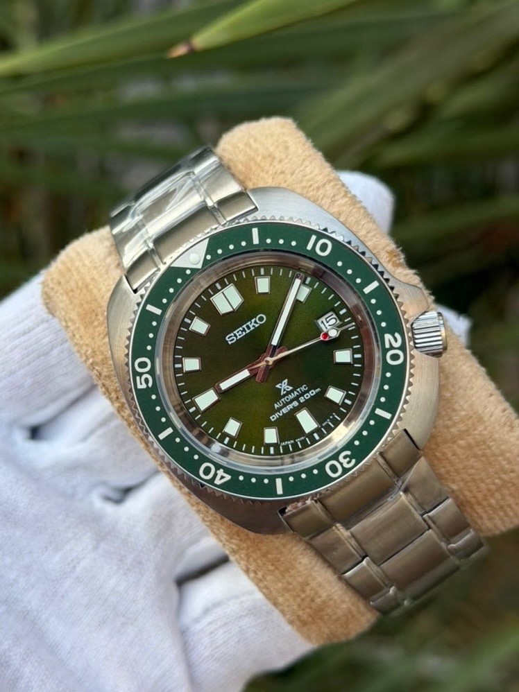 SEIKO MEN’S PROSPEX DIVERS GREEN AUTOMATIC WATCH 6R36 MOVEMENT
