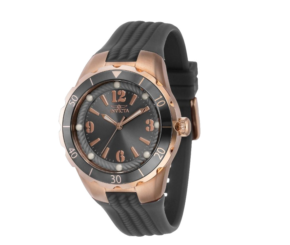 Invicta Angel Halo Women’s Watch 39mm Charcoal Dial Crystal Bezel 40310 New