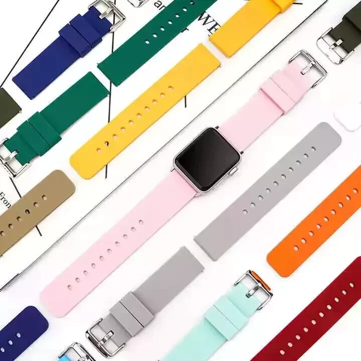 Watch Strap Band Silicone Rubber in 16mm 18mm 20mm 22mm 24mm Sport Quick Release