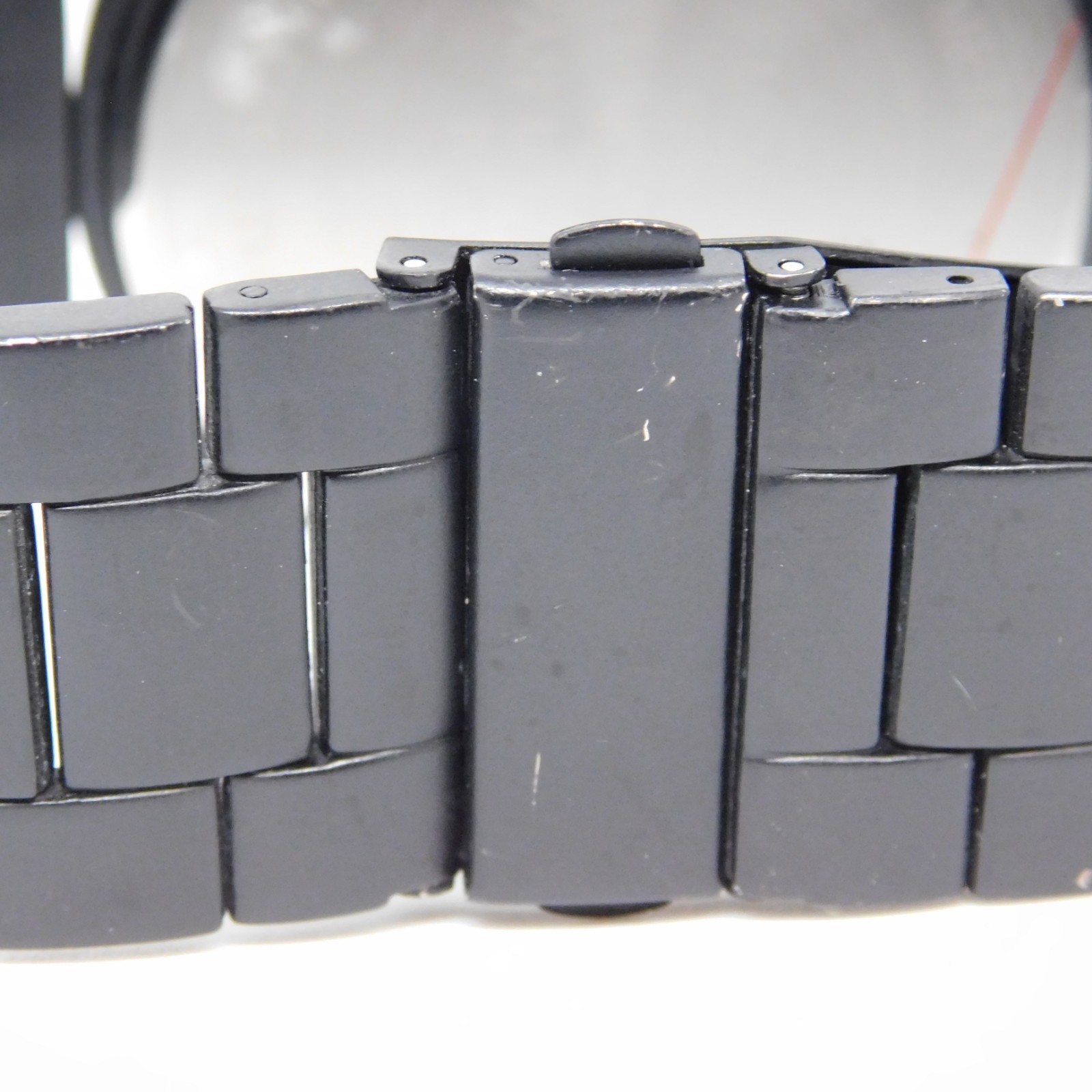 FMD FMDAL8055 Black-Tone Quartz Men’s Oversize Watch Sz. 7 1/2″ New Battery