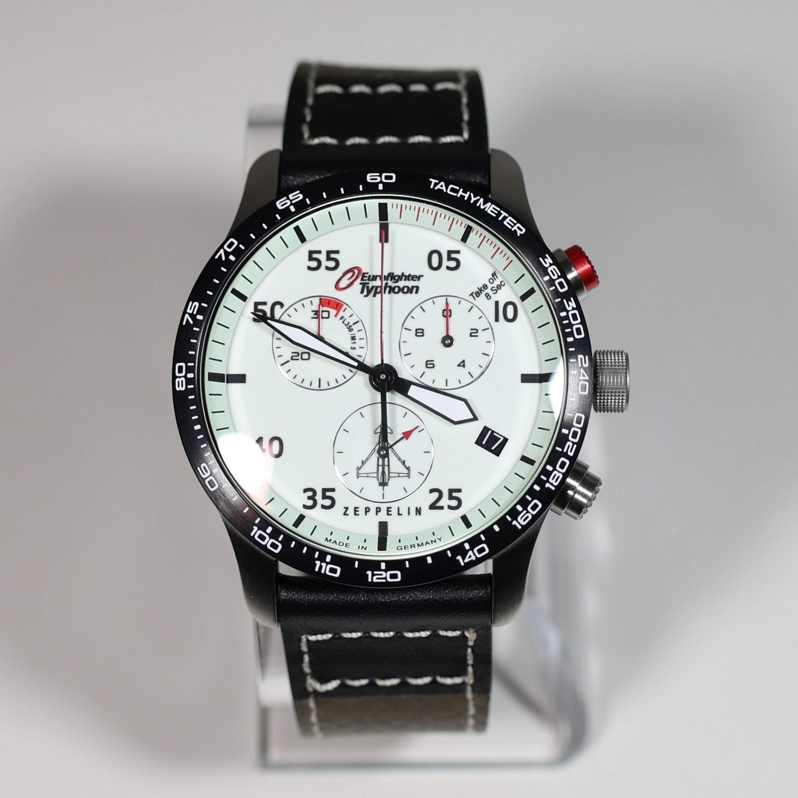 Zeppelin Eurofighter Typhoon Full Lume Dial Quartz Men’s Watch 7298-5