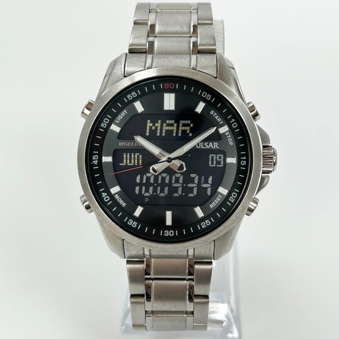 Pulsar by Seiko PZ4021 Analog Digital Quartz Watch Used