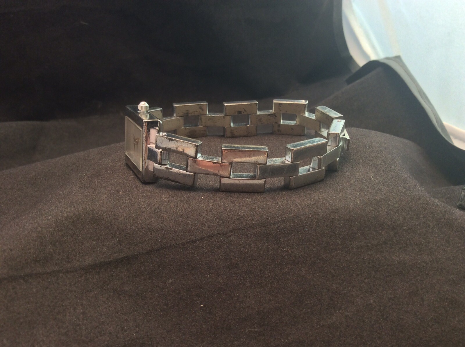 Women’s Silver Tone Anne Klein Quartz Watch Bracelet Band 11/7269-70 Works
