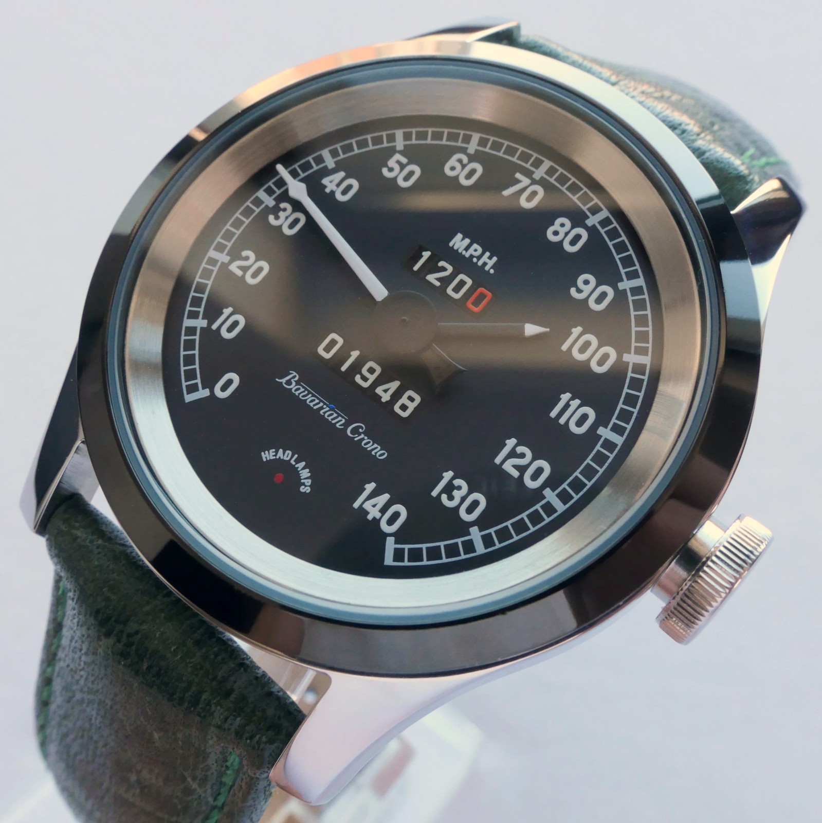 Jaguar XK120 XK 120 Classic British Sport Car Speedometer Accessory Swiss Watch