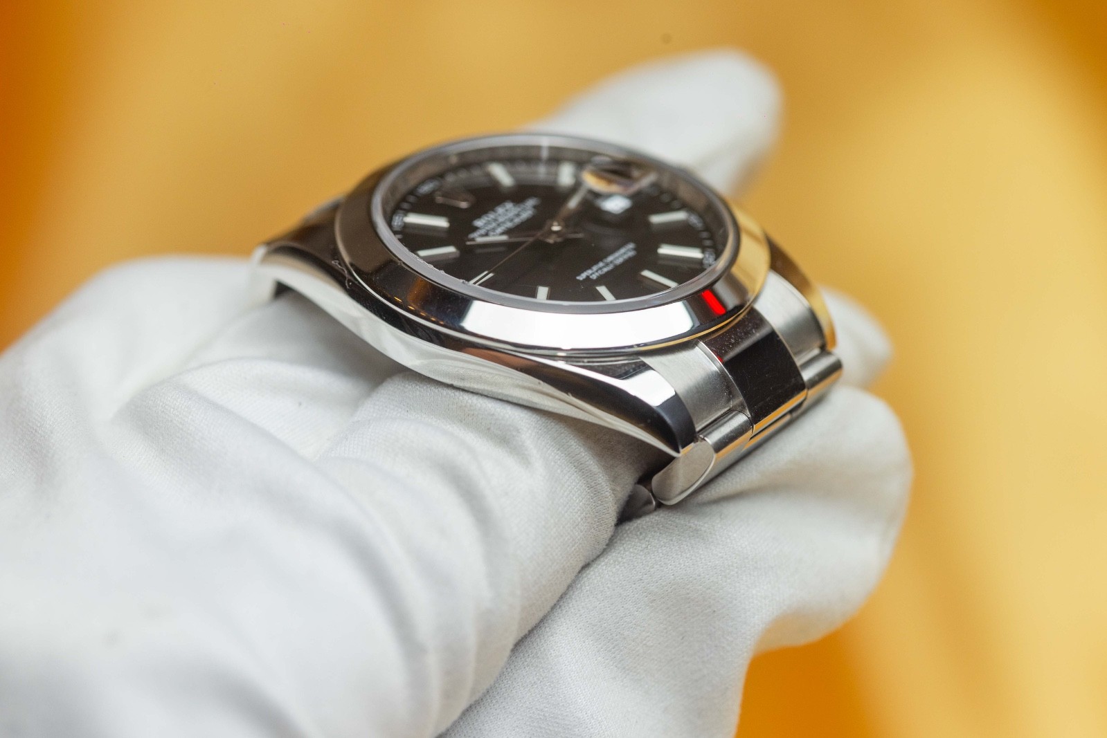 Rolex Datejust 41 Black Stick Dial – Smooth Bezel, Oyster Bracelet – 126300