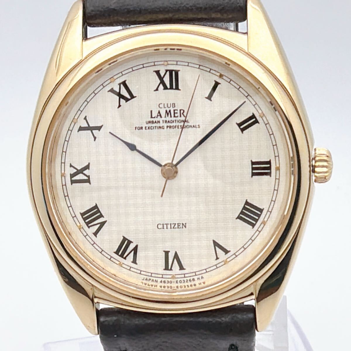 CITIZEN CLUB LA MER Citizen Club La Mer checkered dial blue hands gold vintage w