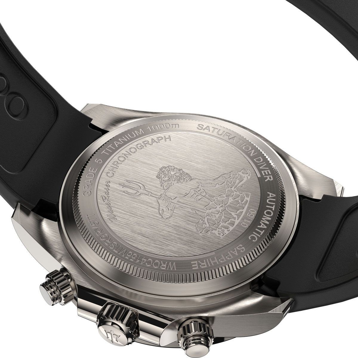 Oceaneva WaveRacer 1000M Black Mint – Grade 5 Titanium Automatic Chronograph